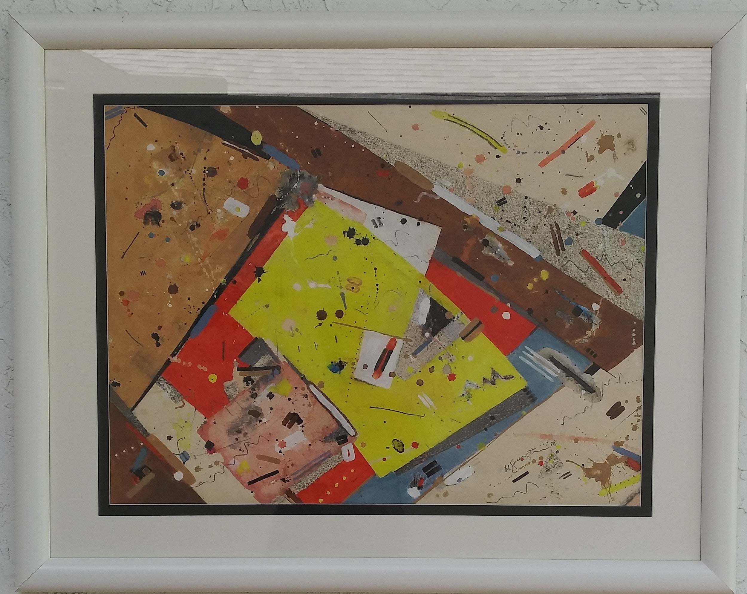 1970s Original Greenstein Action Painting