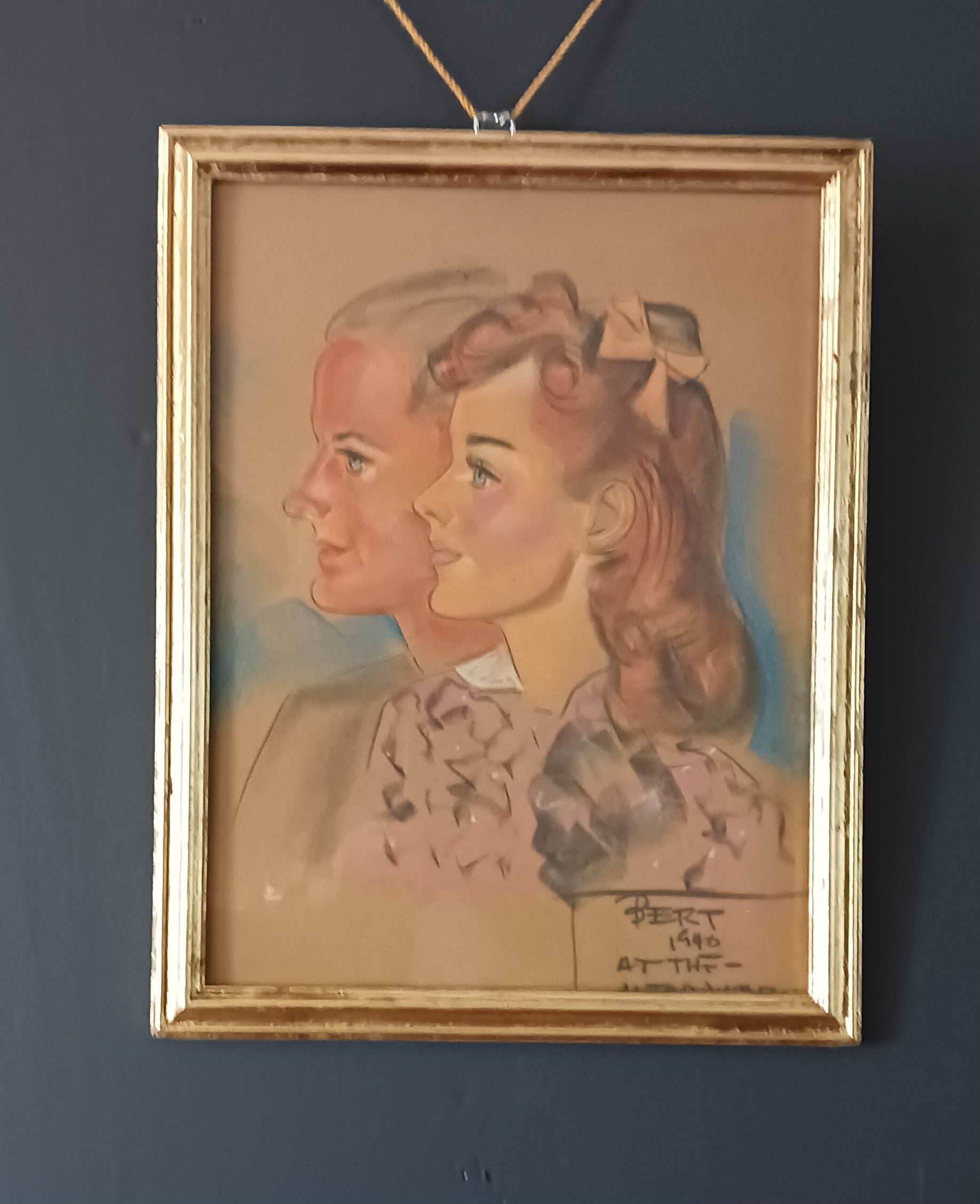 At the Meadowbrook, Historic 40s Ballroom Drawing of Evelyn and George Siebert