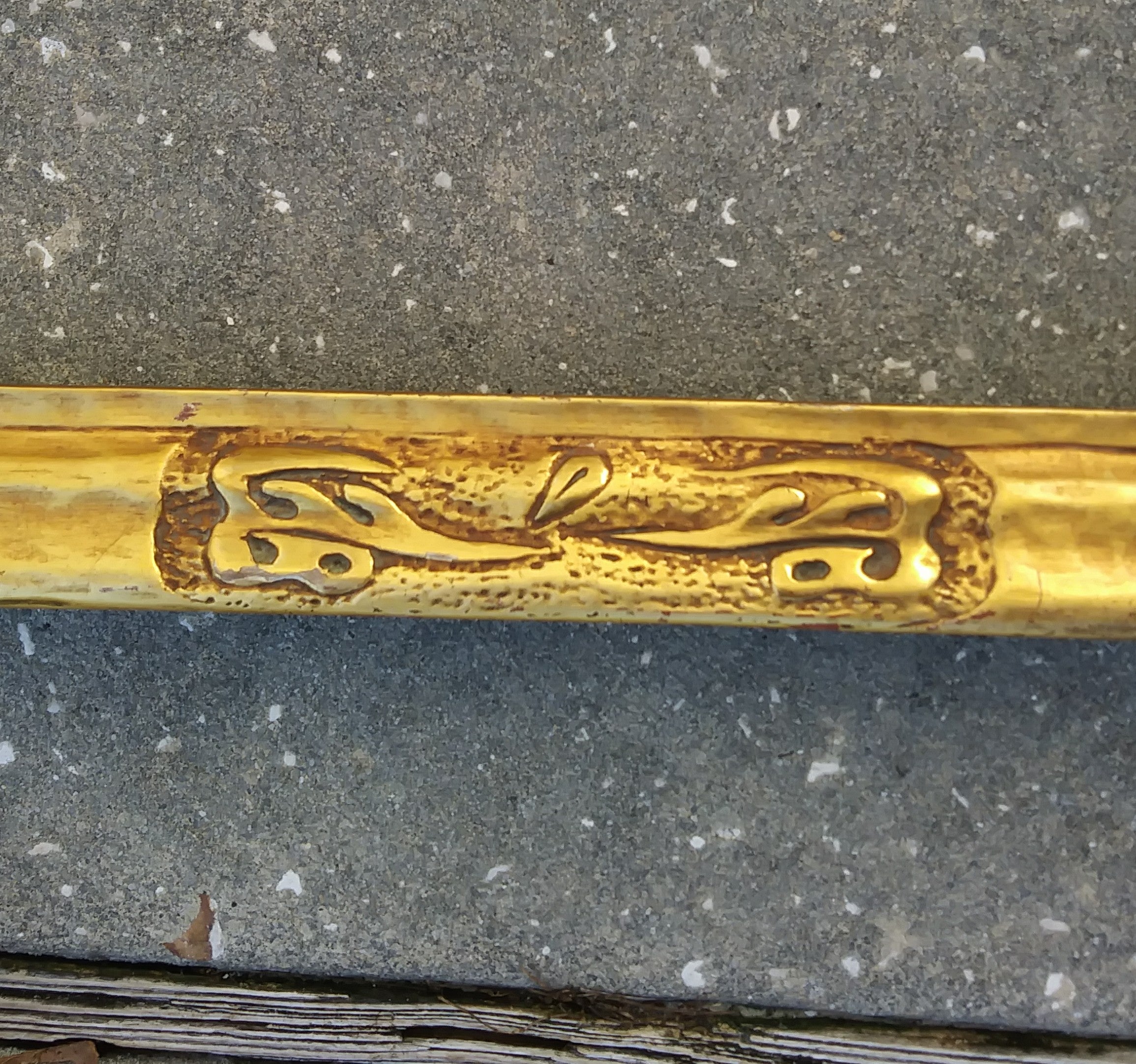 Taos Style incised and gilt Frame 14 x 22