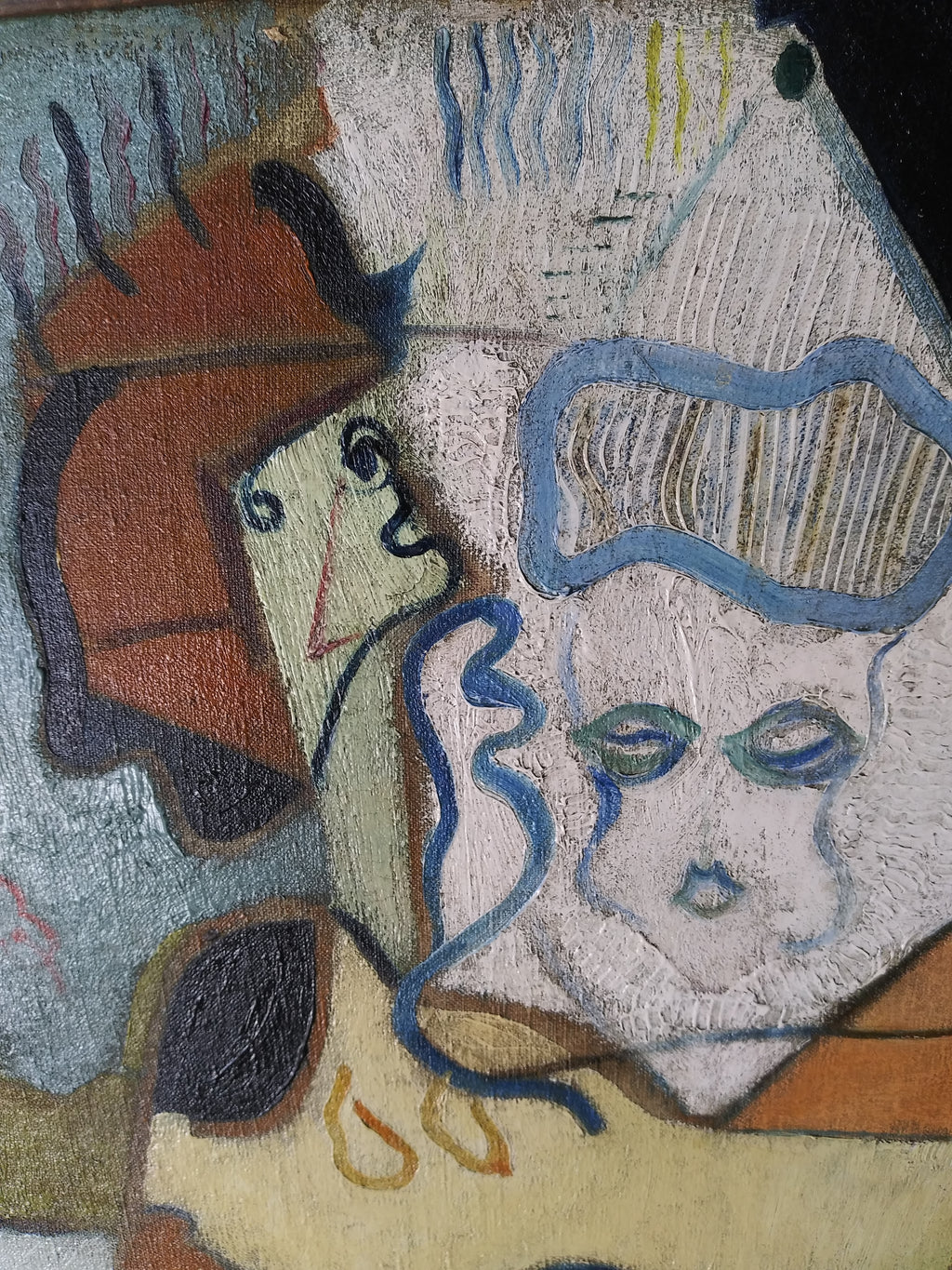 Roger Toulouse - Cubist Composition - Oil on Canvas, 1937