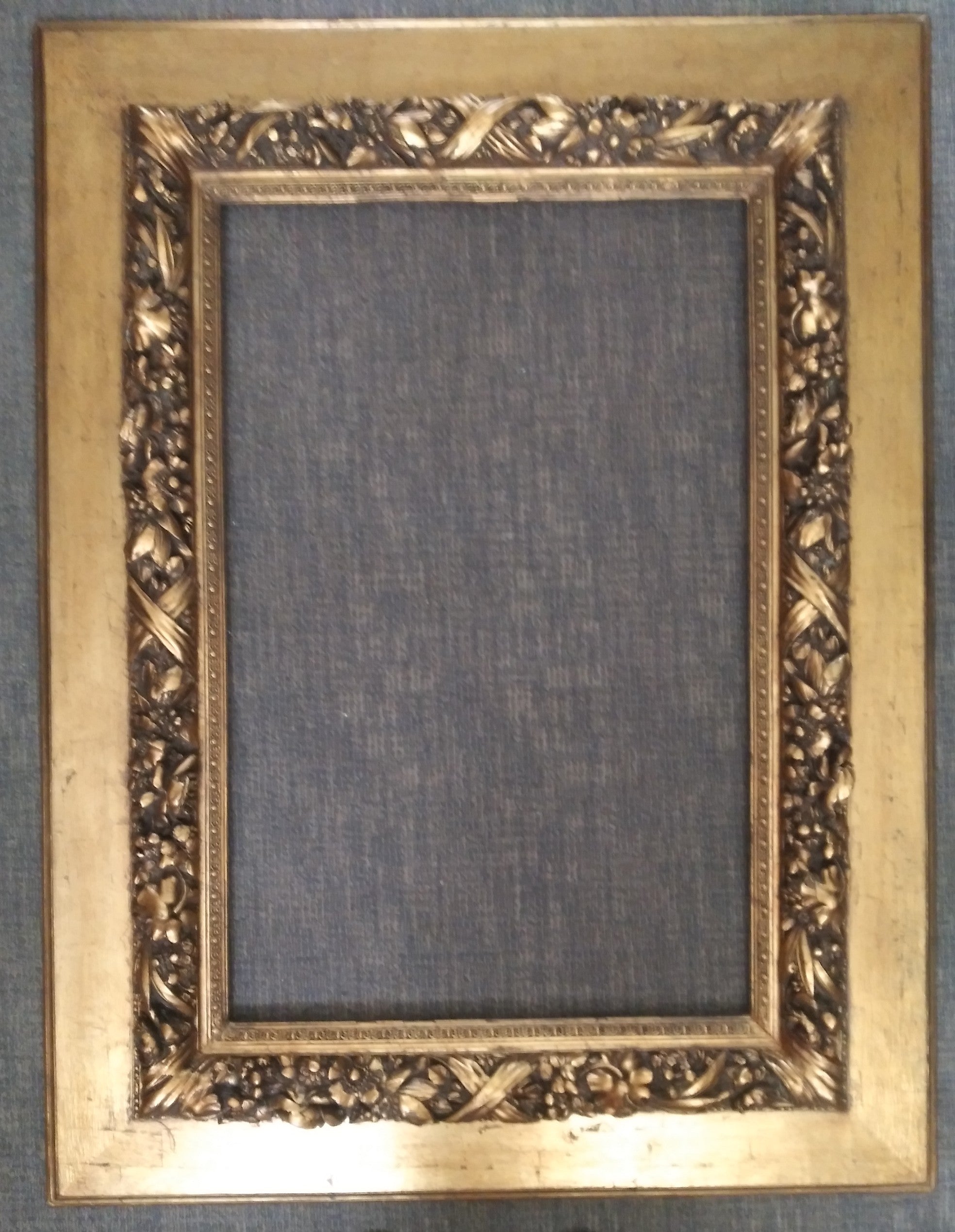 Magnificent Edwardian Era High Relief Gilt Frame