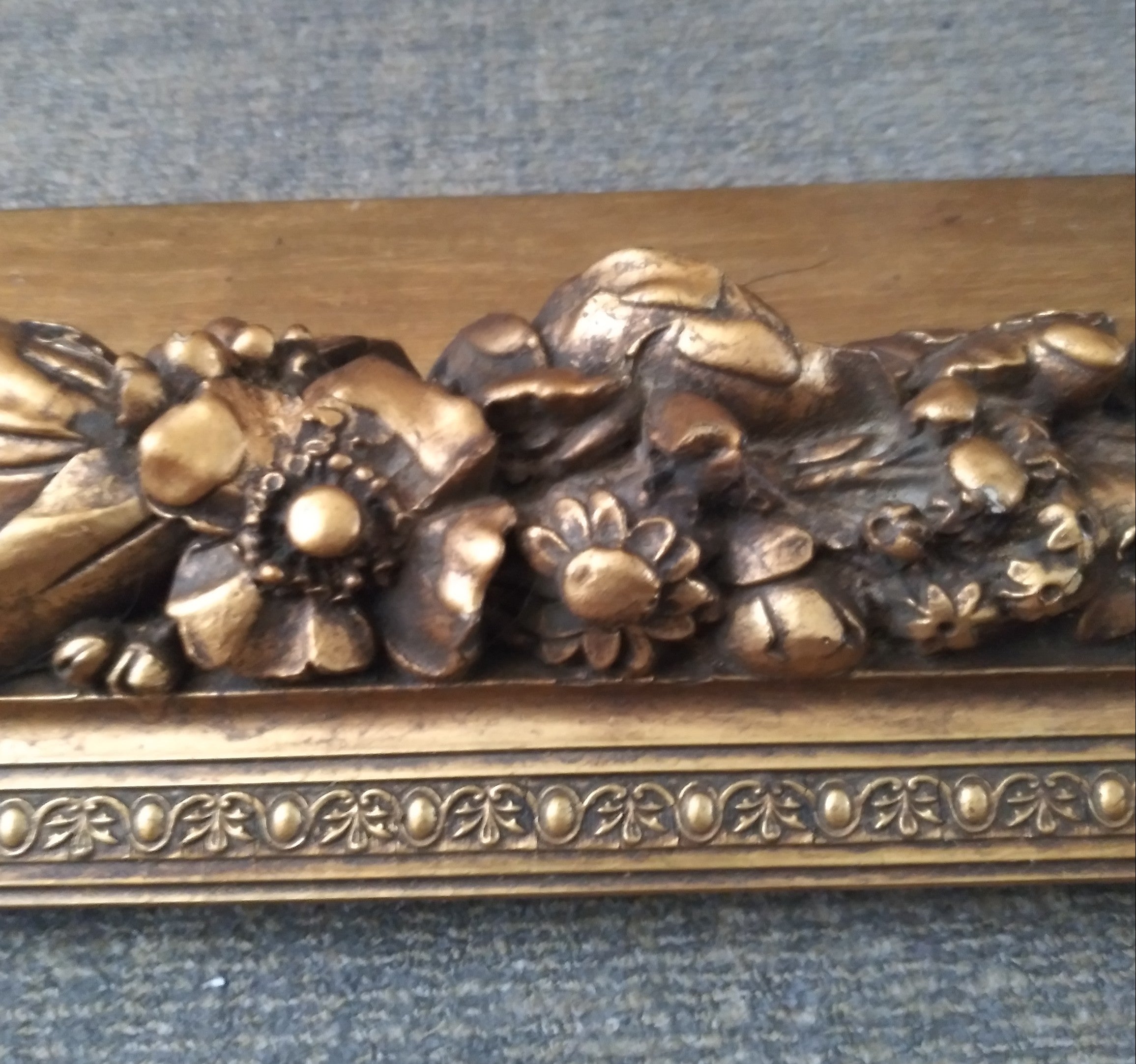 Magnificent Edwardian Era High Relief Gilt Frame