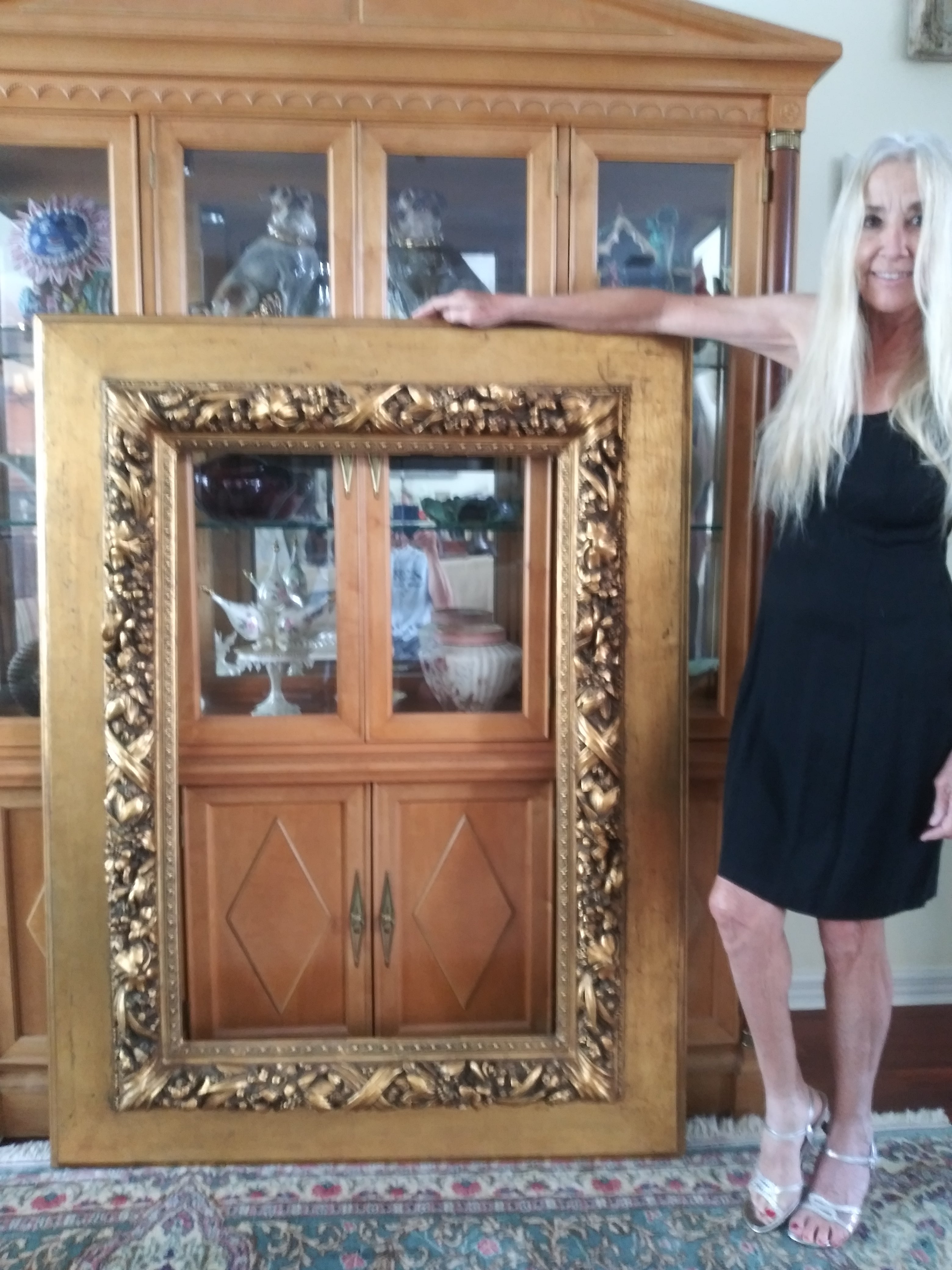 Magnificent Edwardian Era High Relief Gilt Frame