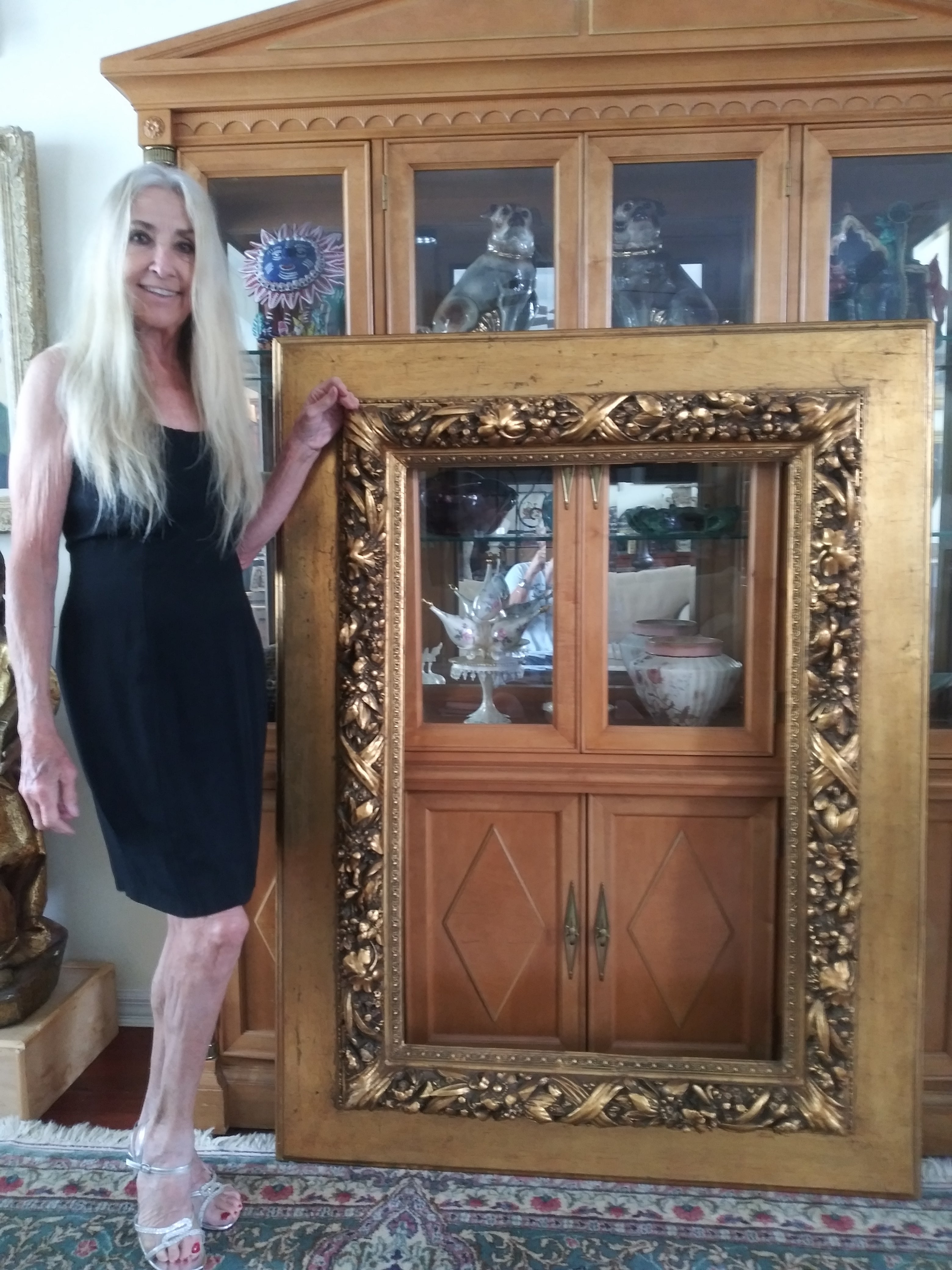 Magnificent Edwardian Era High Relief Gilt Frame