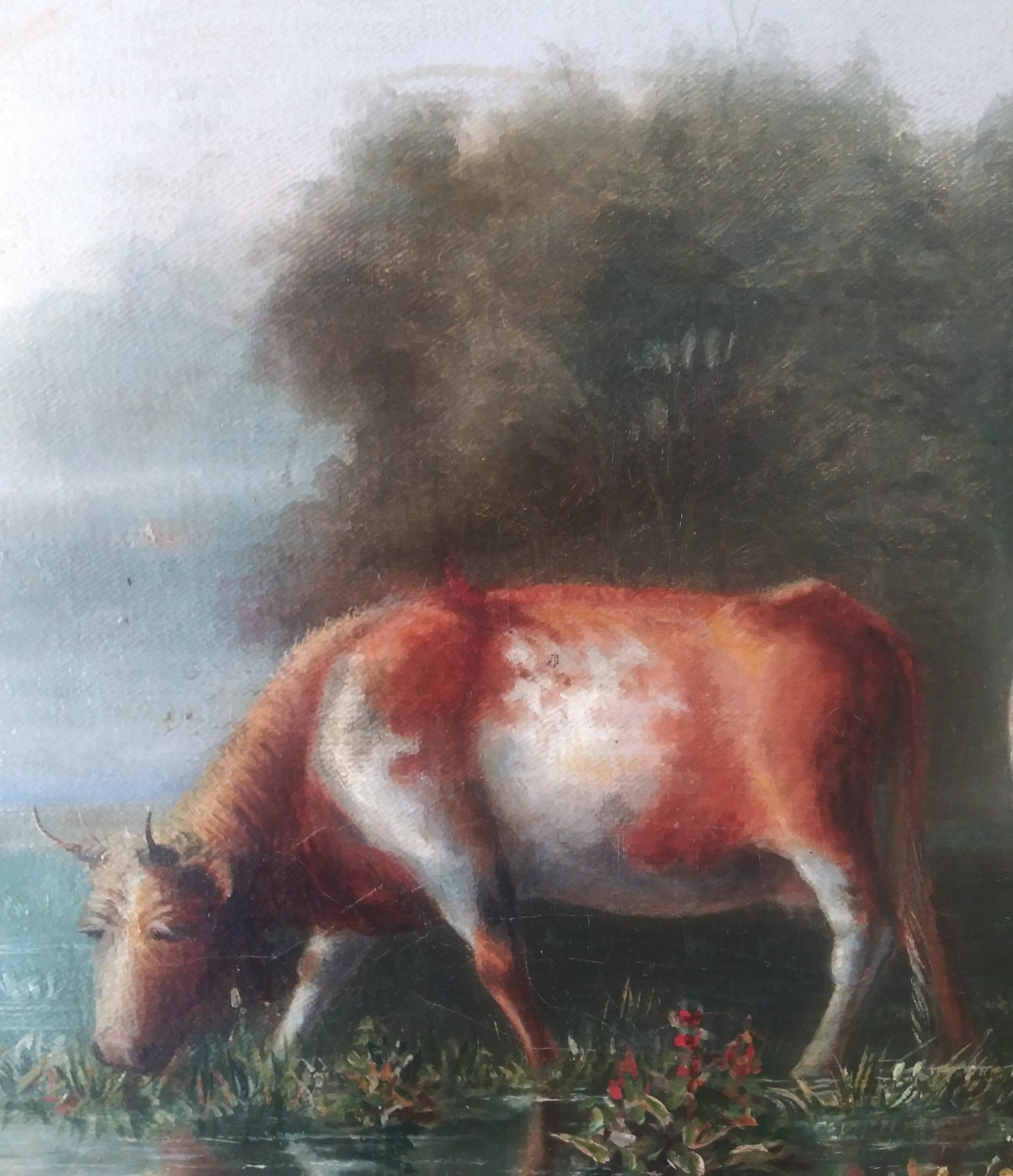 Cattle Watering, oil on canvas by William Lees Judson 1842-1928 Listed Artist