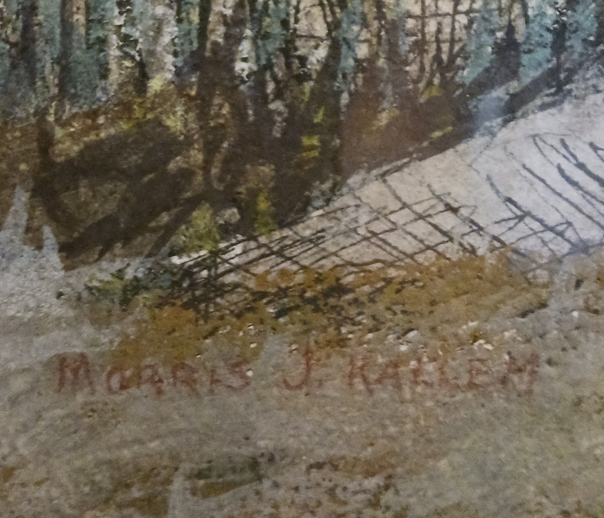 The Abandoned Farm - Watercolor by Morris J. Kallem 1930s Listed Artist
