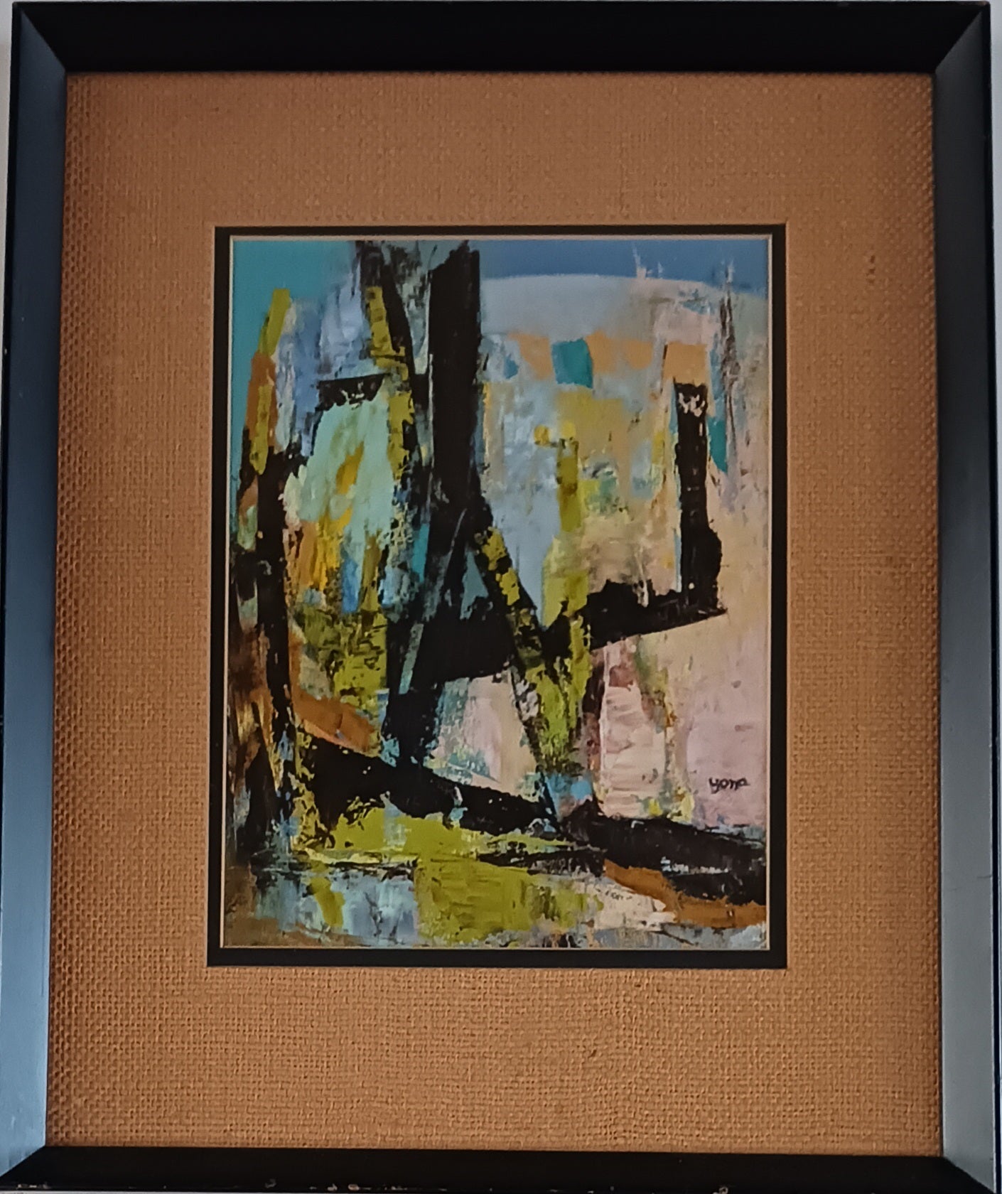 Abstract Painting by Israeli Artist Yona Caffrey
