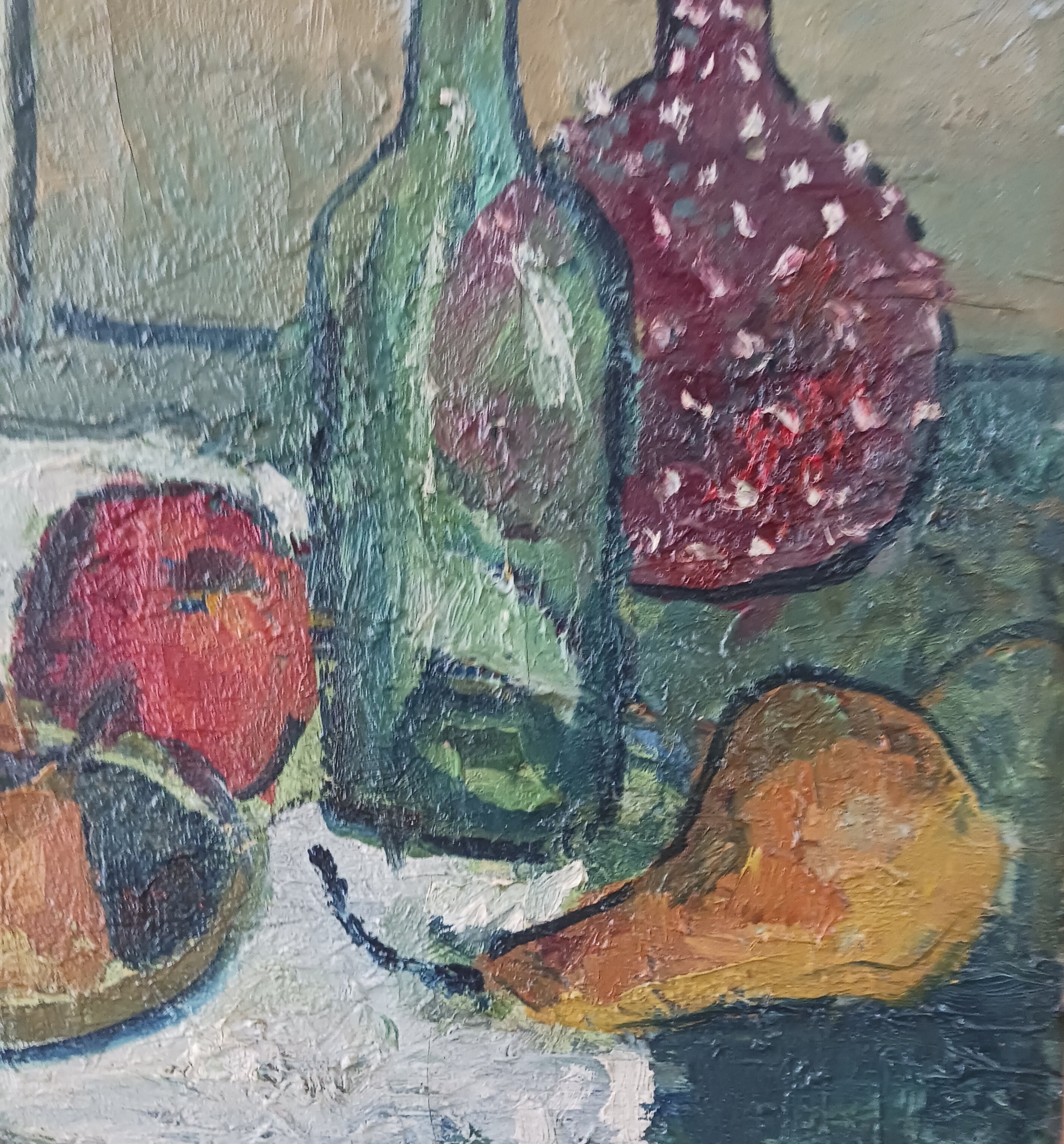 George Alan Swanson Oil on Canvas Still Life with Fruit 1950s Listed Artist