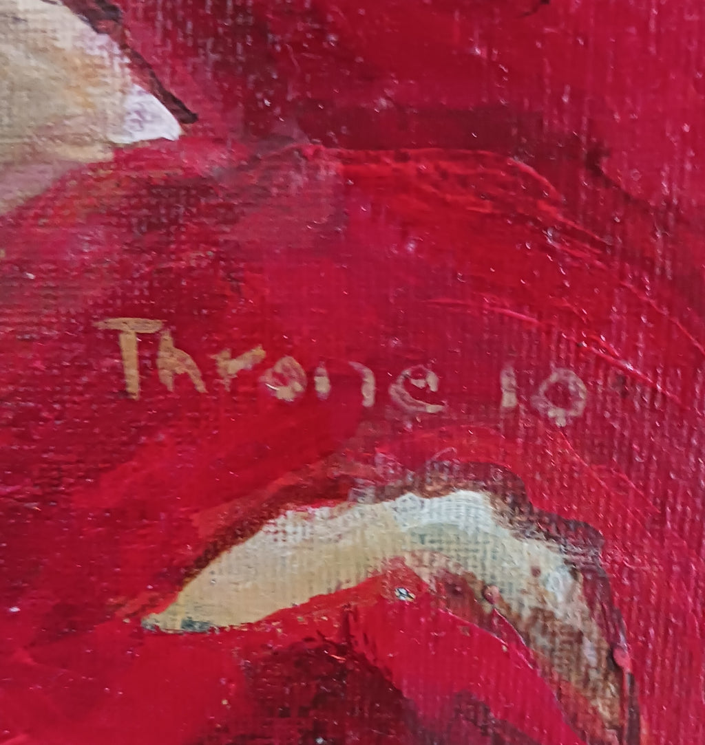 Spilled Cherries - Contemporary Realist Still Life Acrylic by Jim Throne