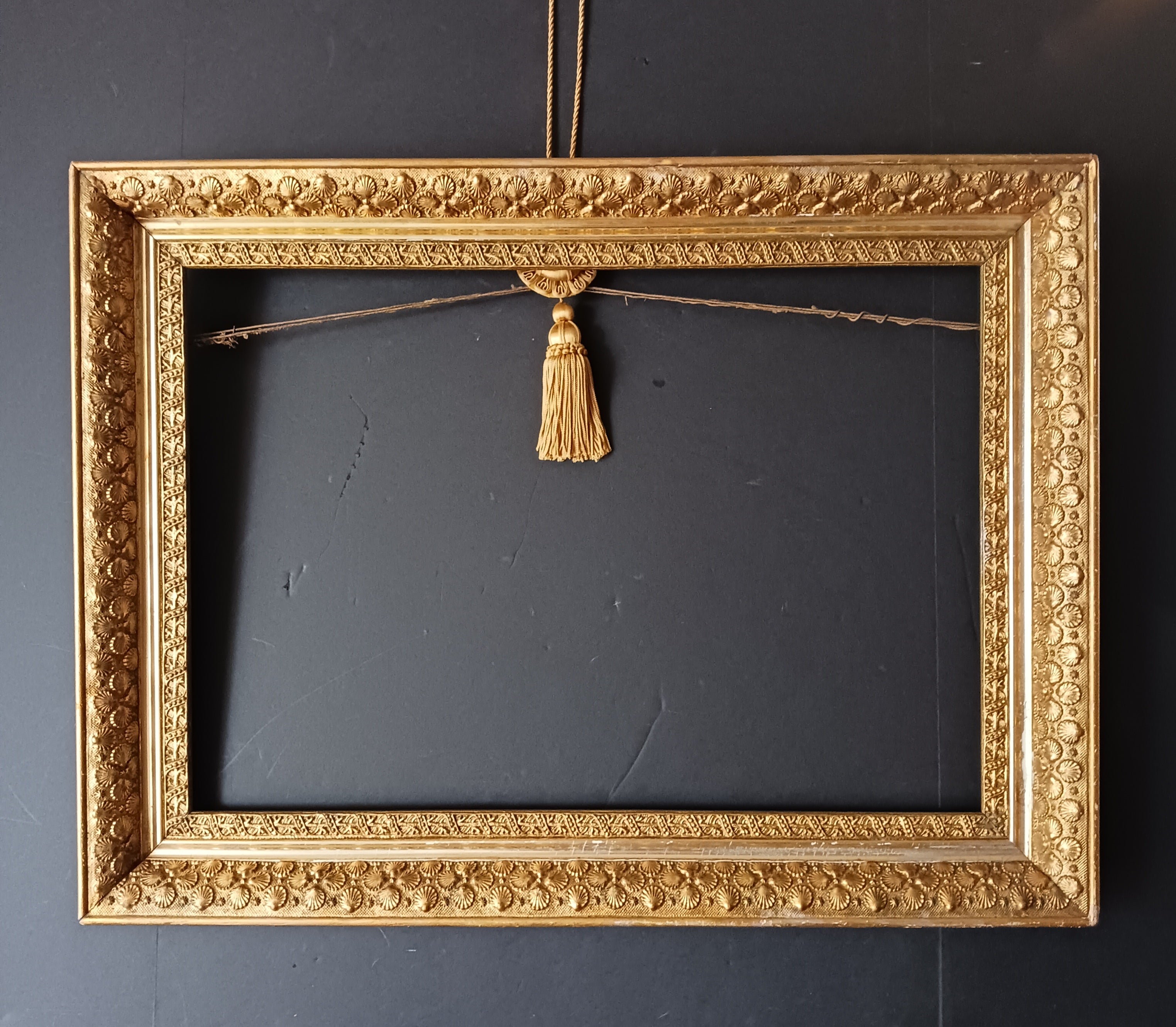 19th Century Seashell Design Frame for Painting- Wow! Great for Marine Painting