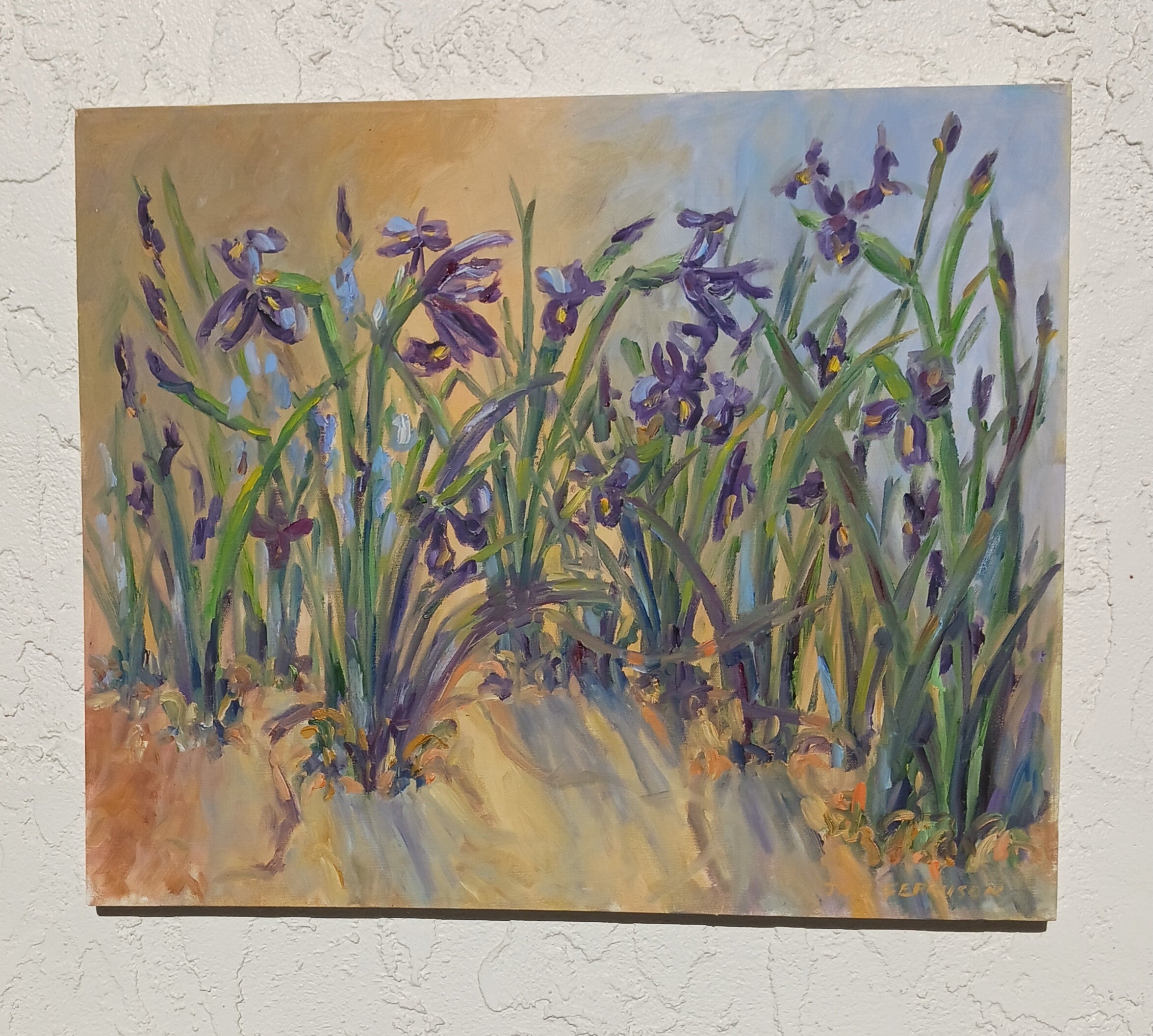 Jane Ferguson - Iris Riot V - Oil on Canvas