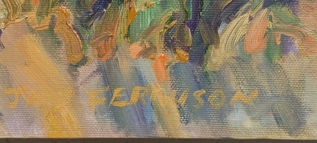 Jane Ferguson - Iris Riot V - Oil on Canvas