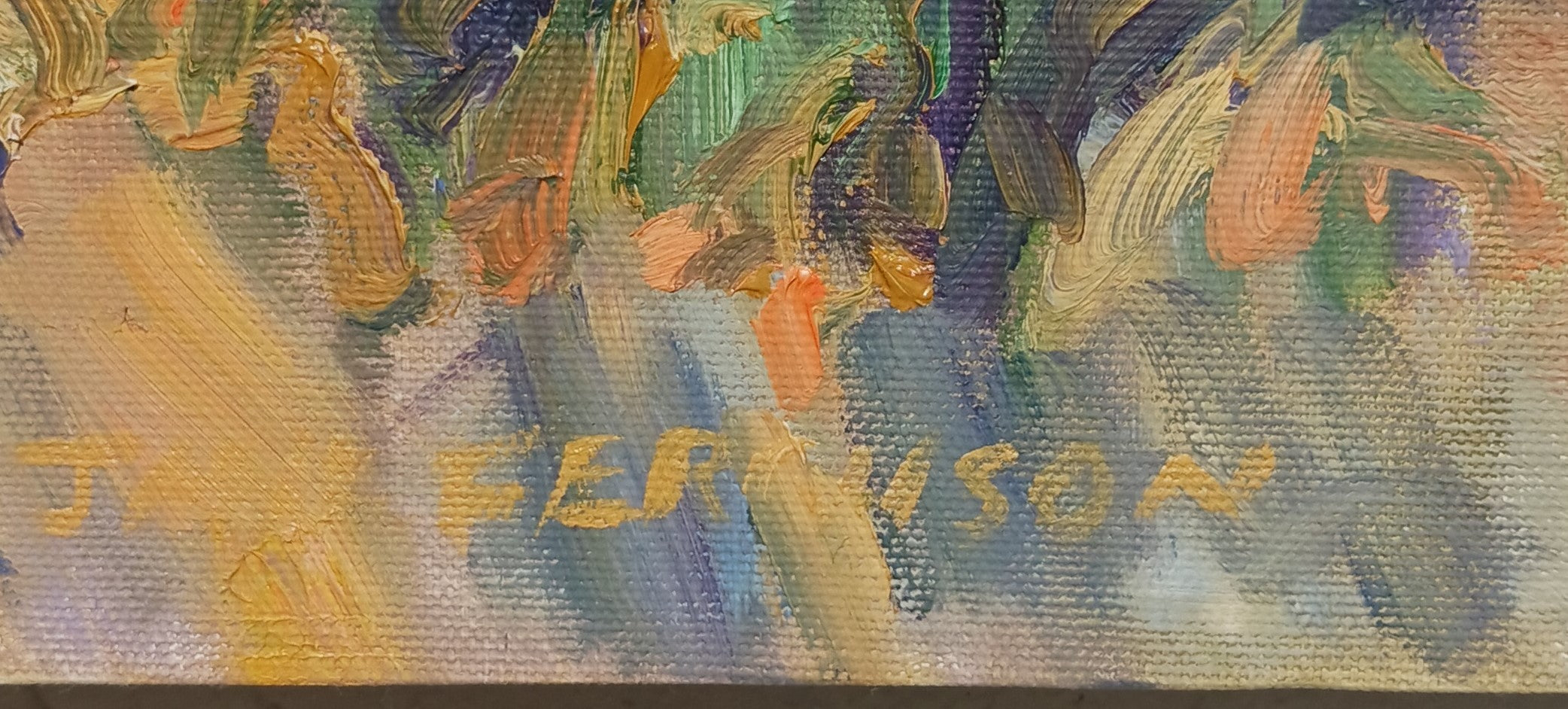 Jane Ferguson - Iris Riot V - Oil on Canvas