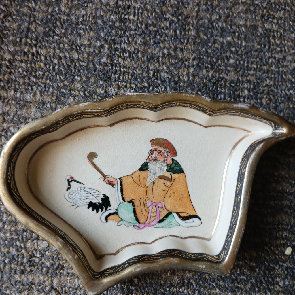 1940s Japanese Immortals Relish or Condiment Tray