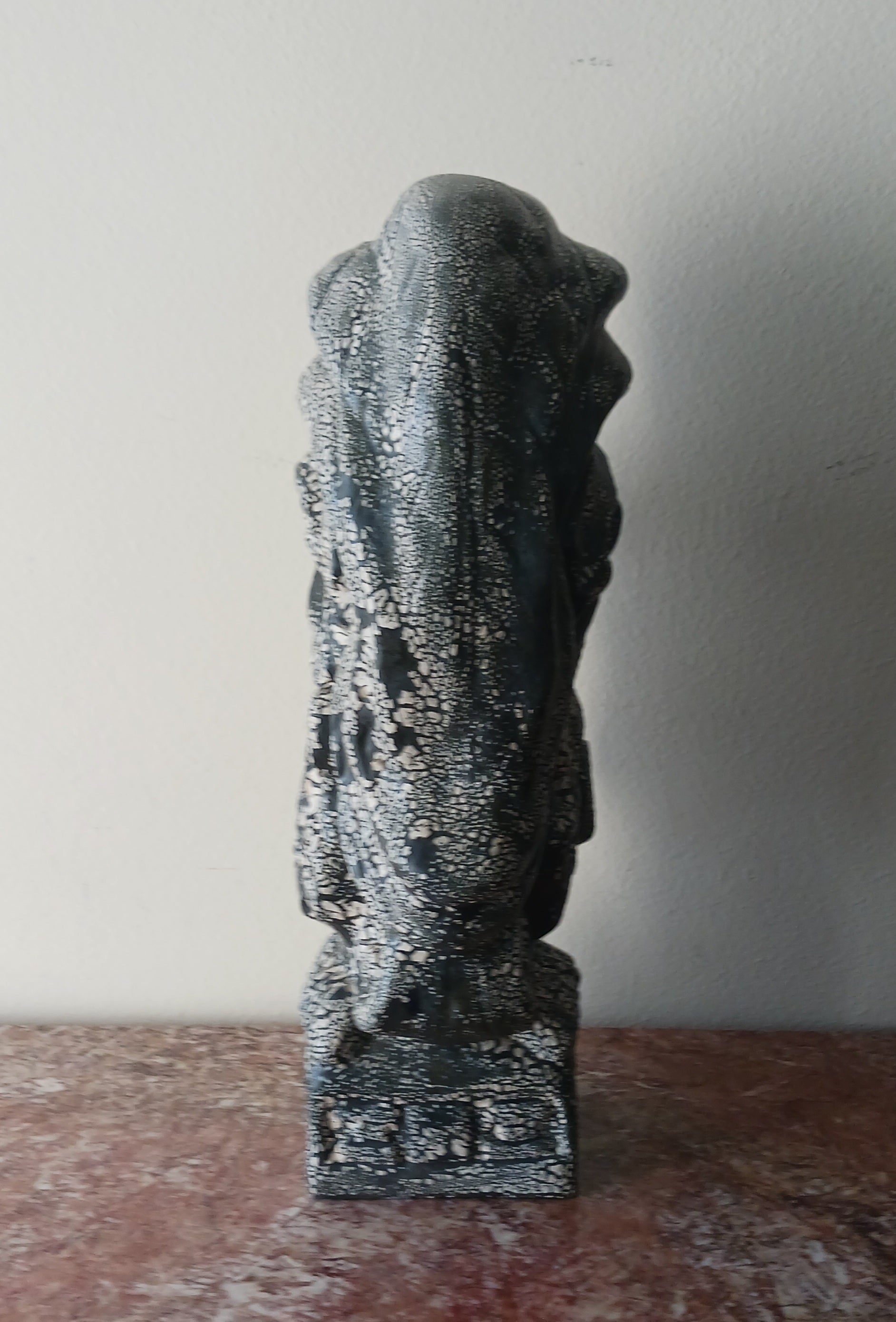 Vintage Ceramic Sculpture of an Ancient Hawaiian Warrior Chief