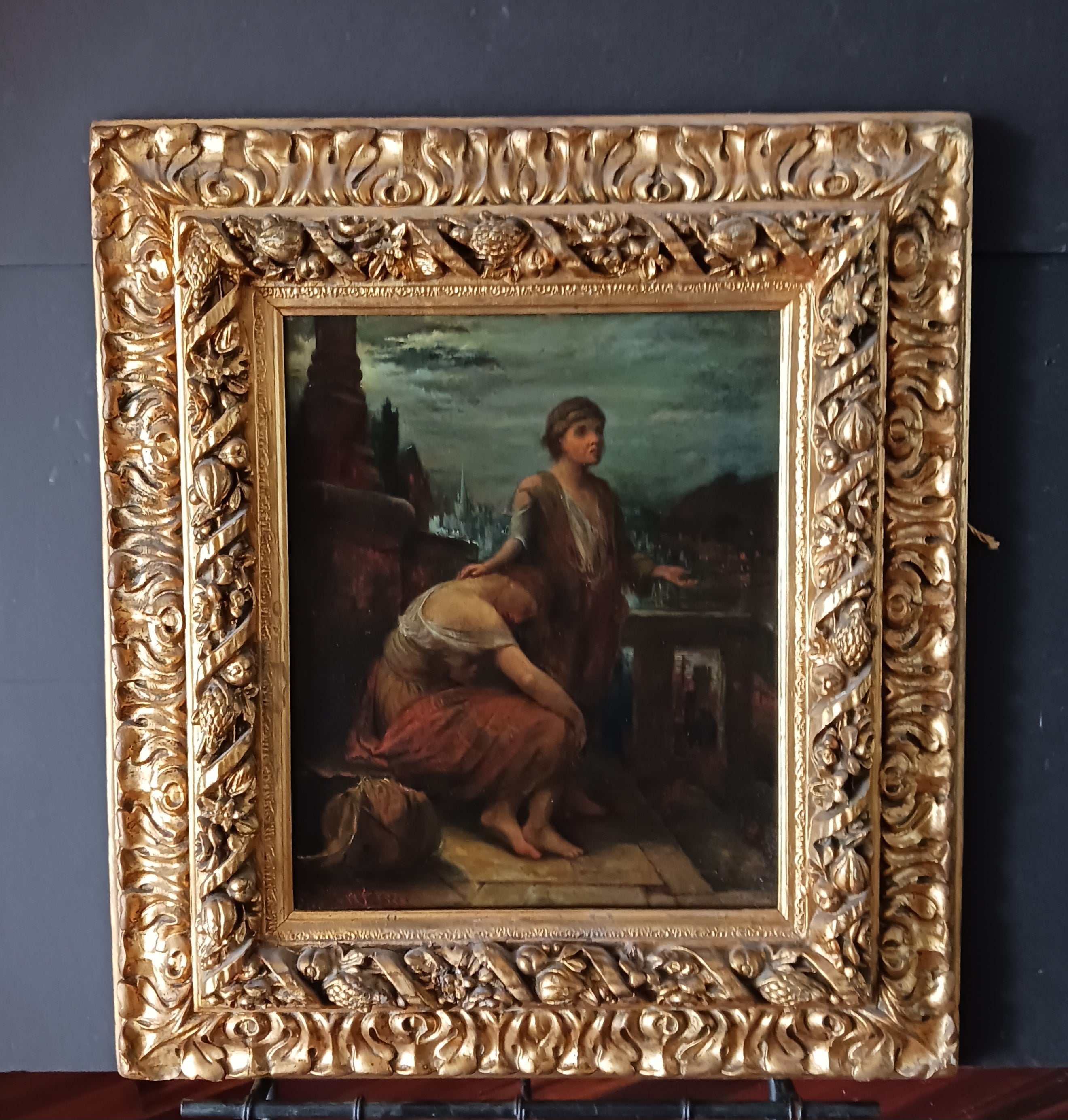 1883 Oil on board The Runaways signed CWK- Museum Quality Painting!