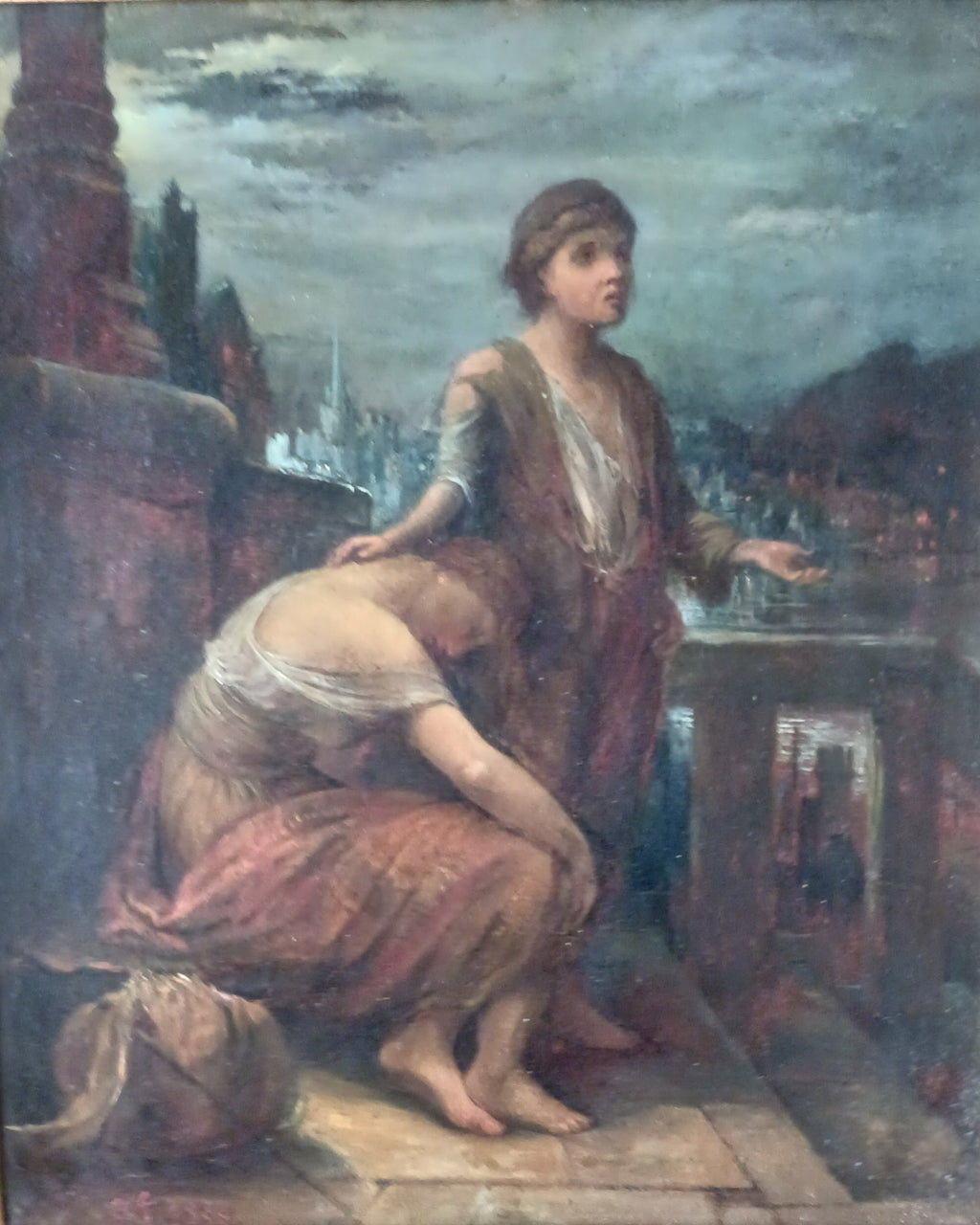 1883 Oil on board The Runaways signed CWK- Museum Quality Painting!