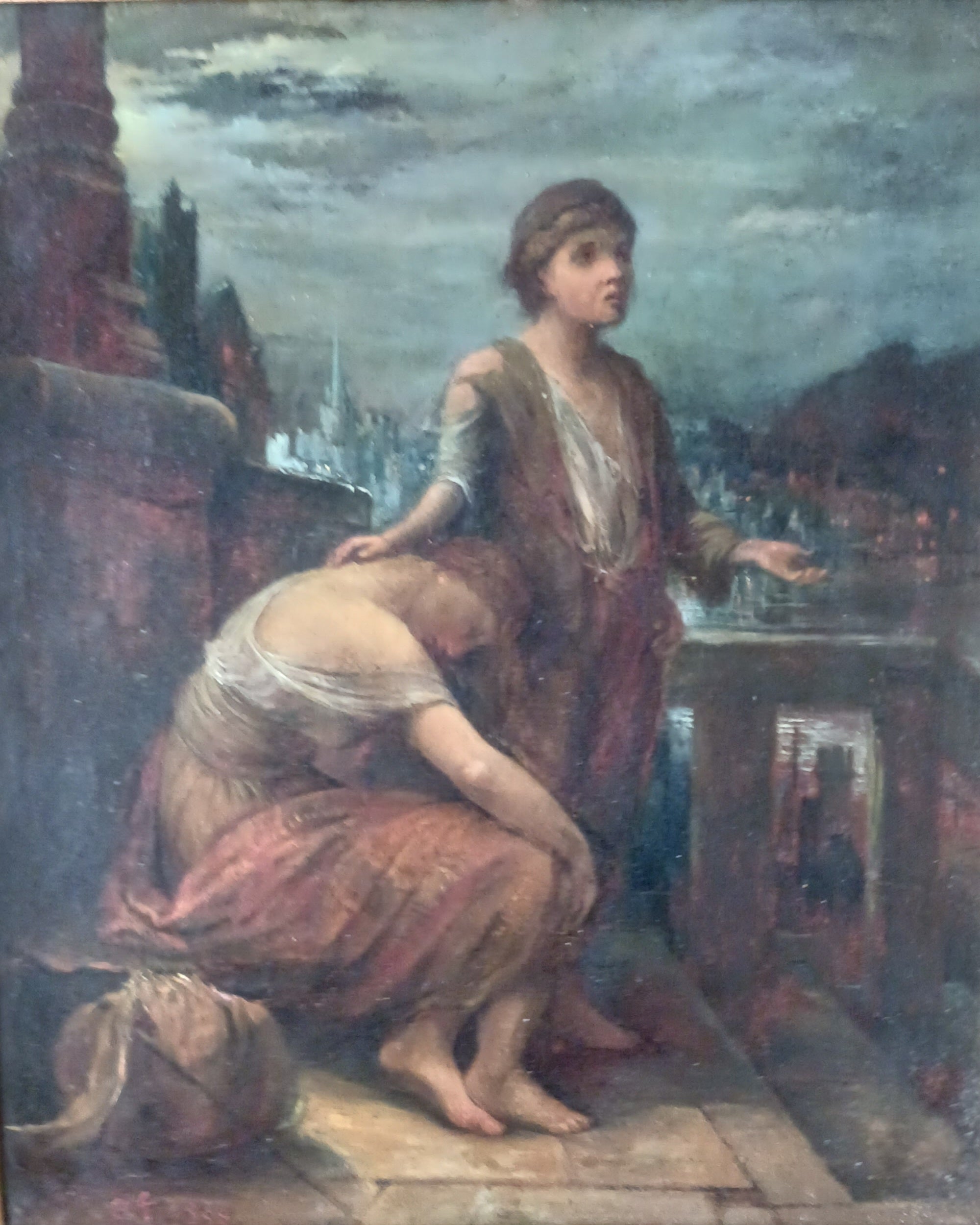 1883 Oil on board The Runaways signed CWK- Museum Quality Painting!