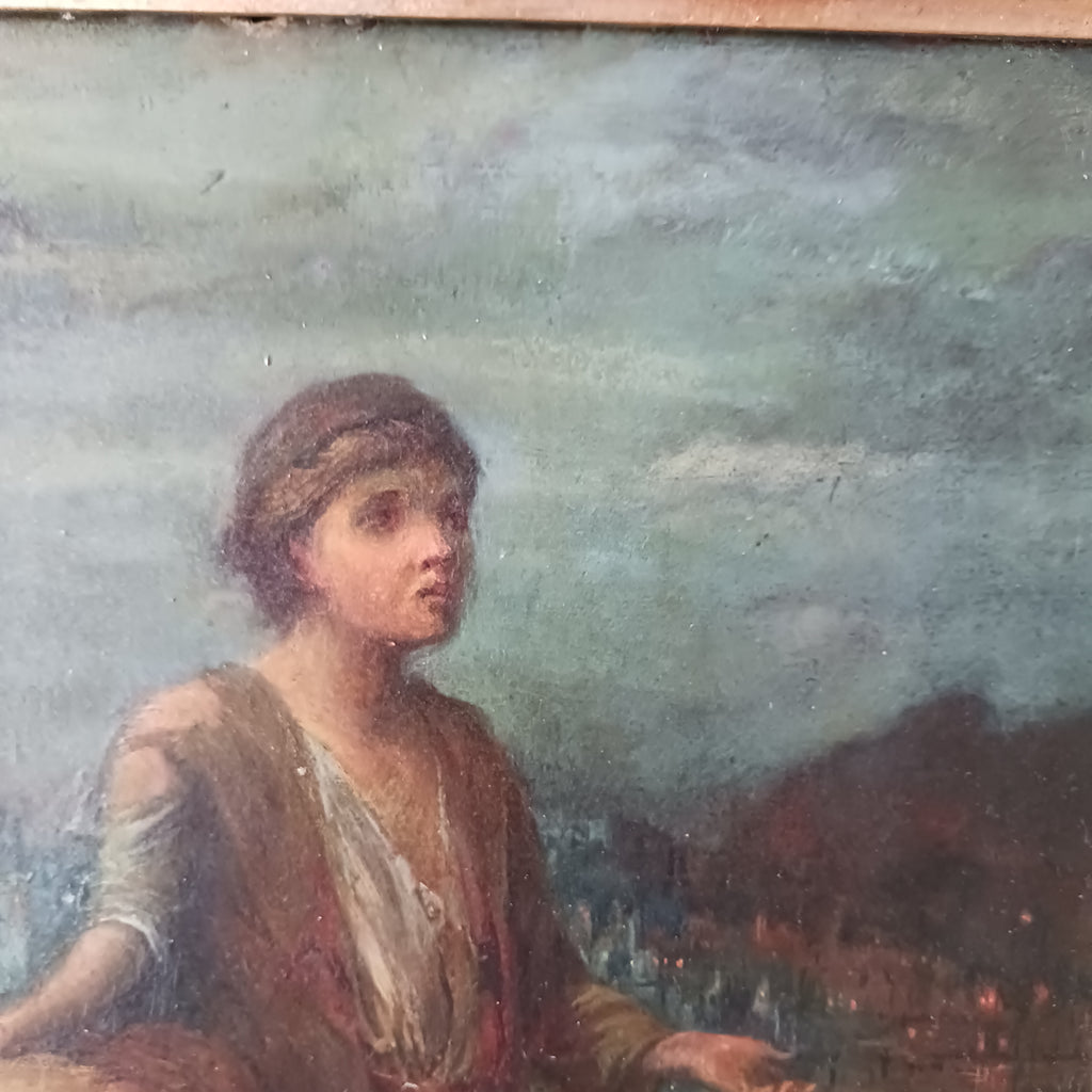 1883 Oil on board The Runaways signed CWK- Museum Quality Painting!