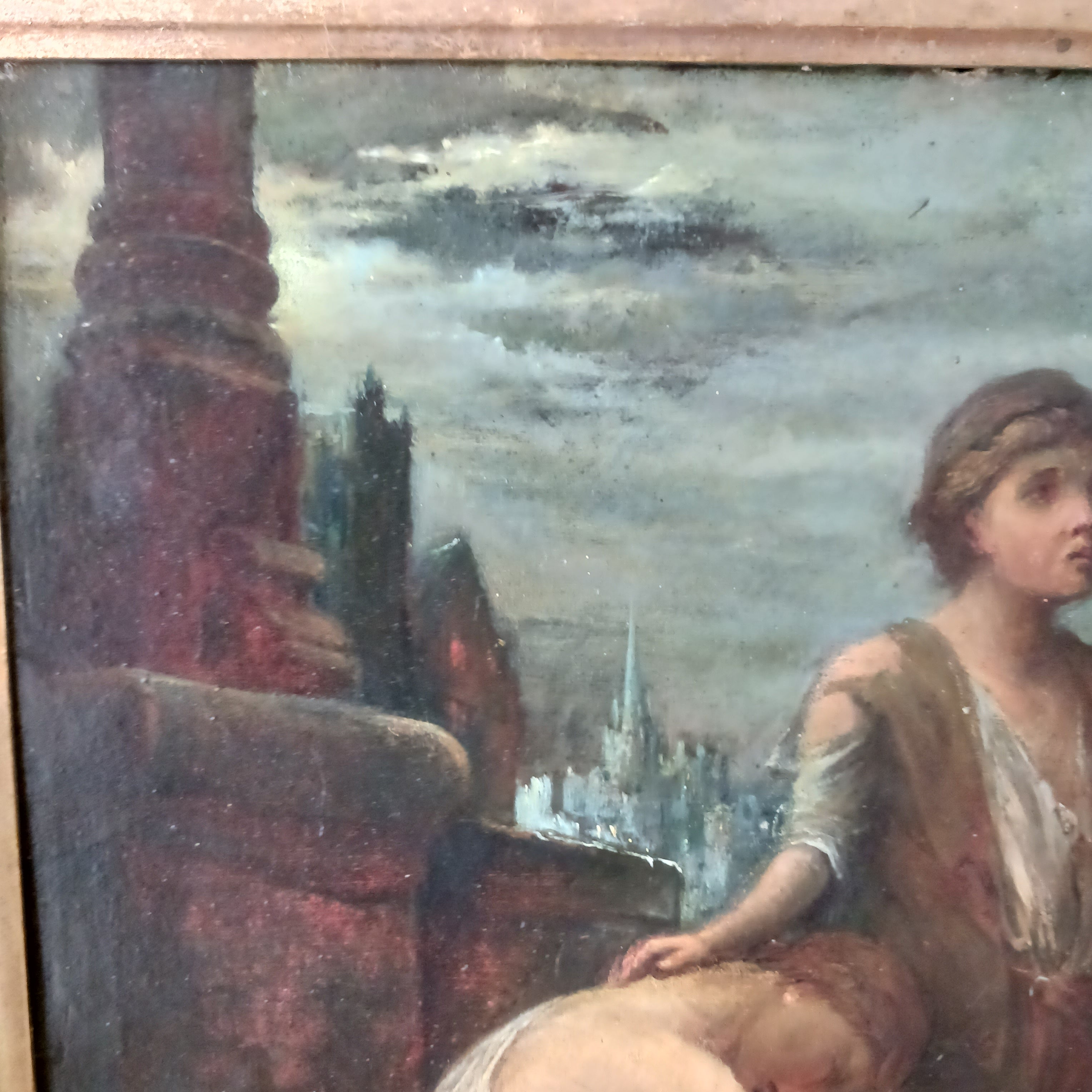 1883 Oil on board The Runaways signed CWK- Museum Quality Painting!
