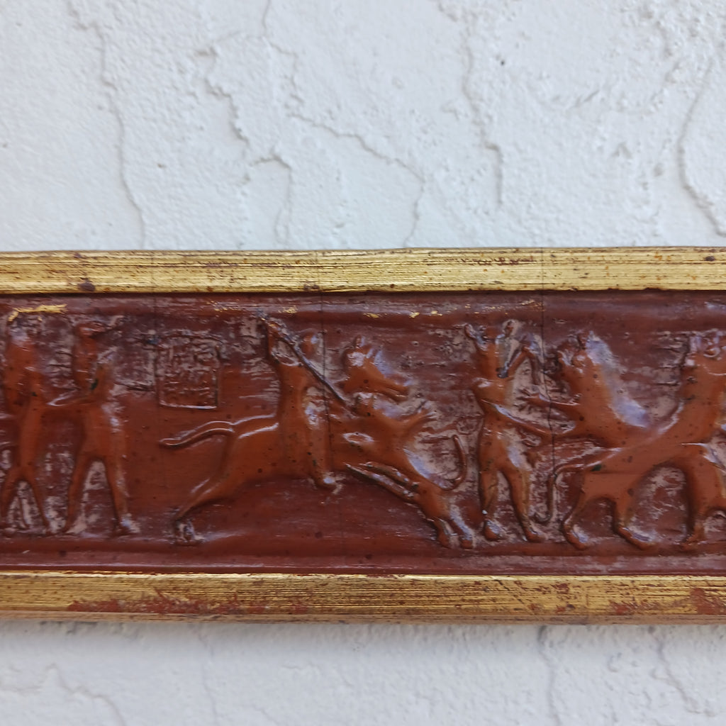 Babylonian Frieze Picture Frame 36 x 24 Gilgamesh Slaying The Bull of Heaven