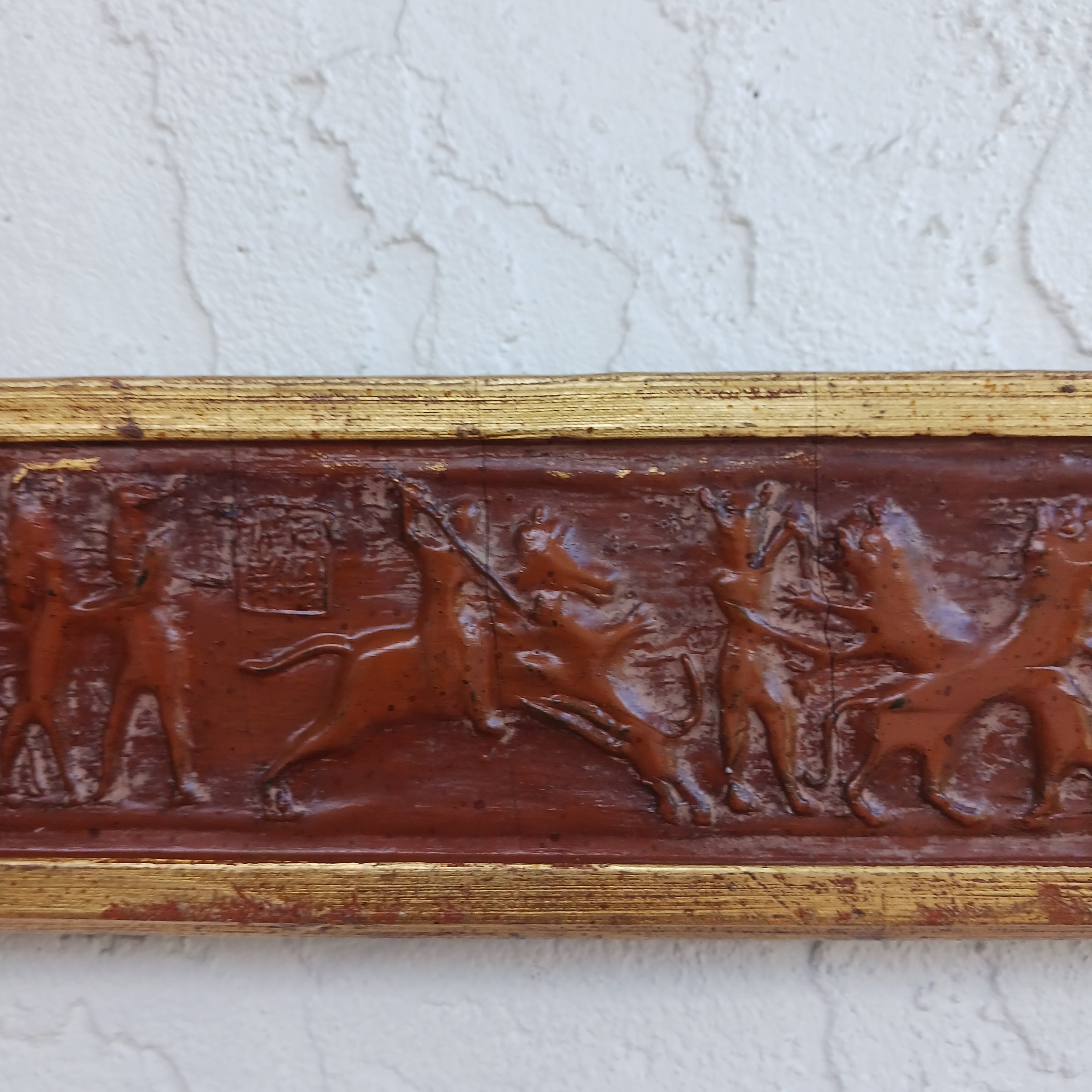 Babylonian Frieze Picture Frame 36 x 24 Gilgamesh Slaying The Bull of Heaven