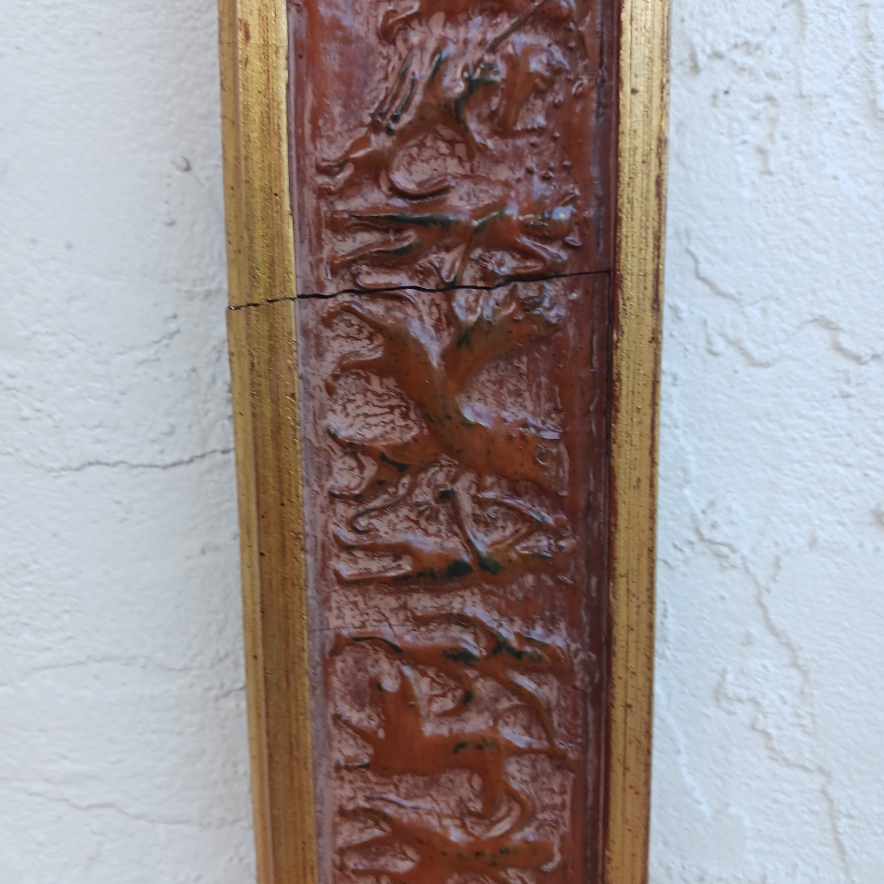 Babylonian Frieze Picture Frame 36 x 24 Gilgamesh Slaying The Bull of Heaven