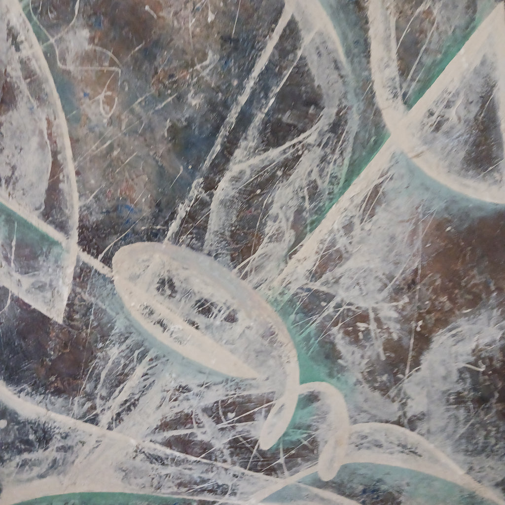 Music -Abstract Oil on Board by World Famous Illustrator Virgil Finlay