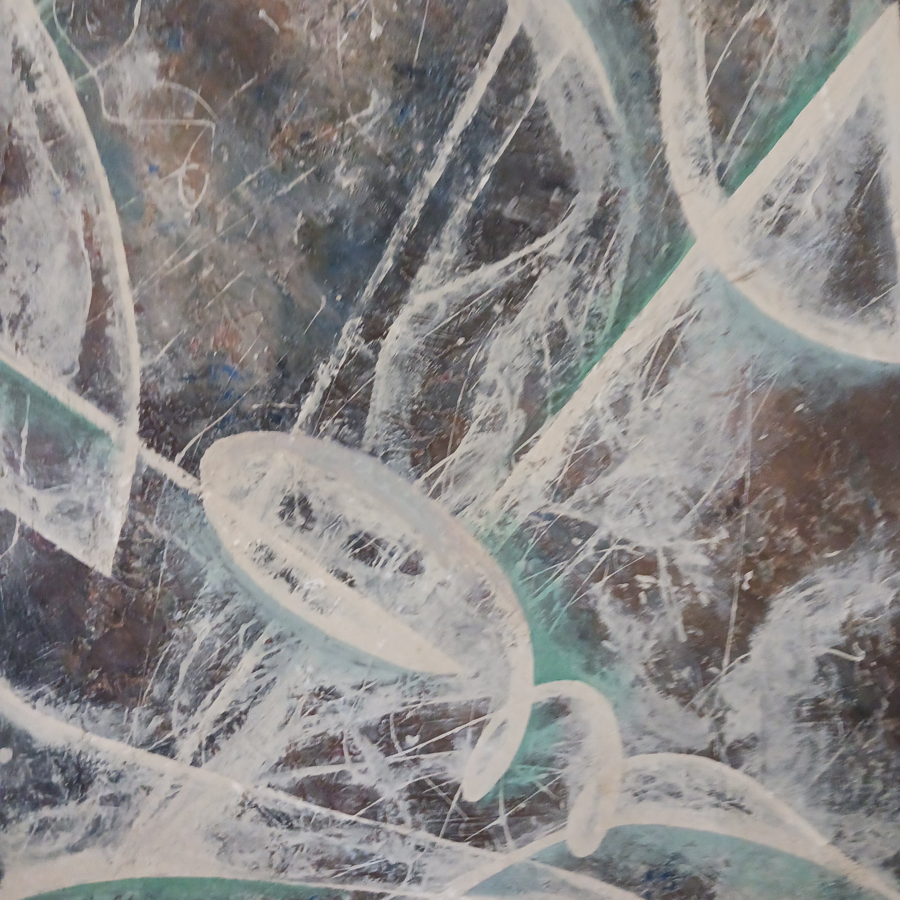 Music -Abstract Oil on Board by World Famous Illustrator Virgil Finlay