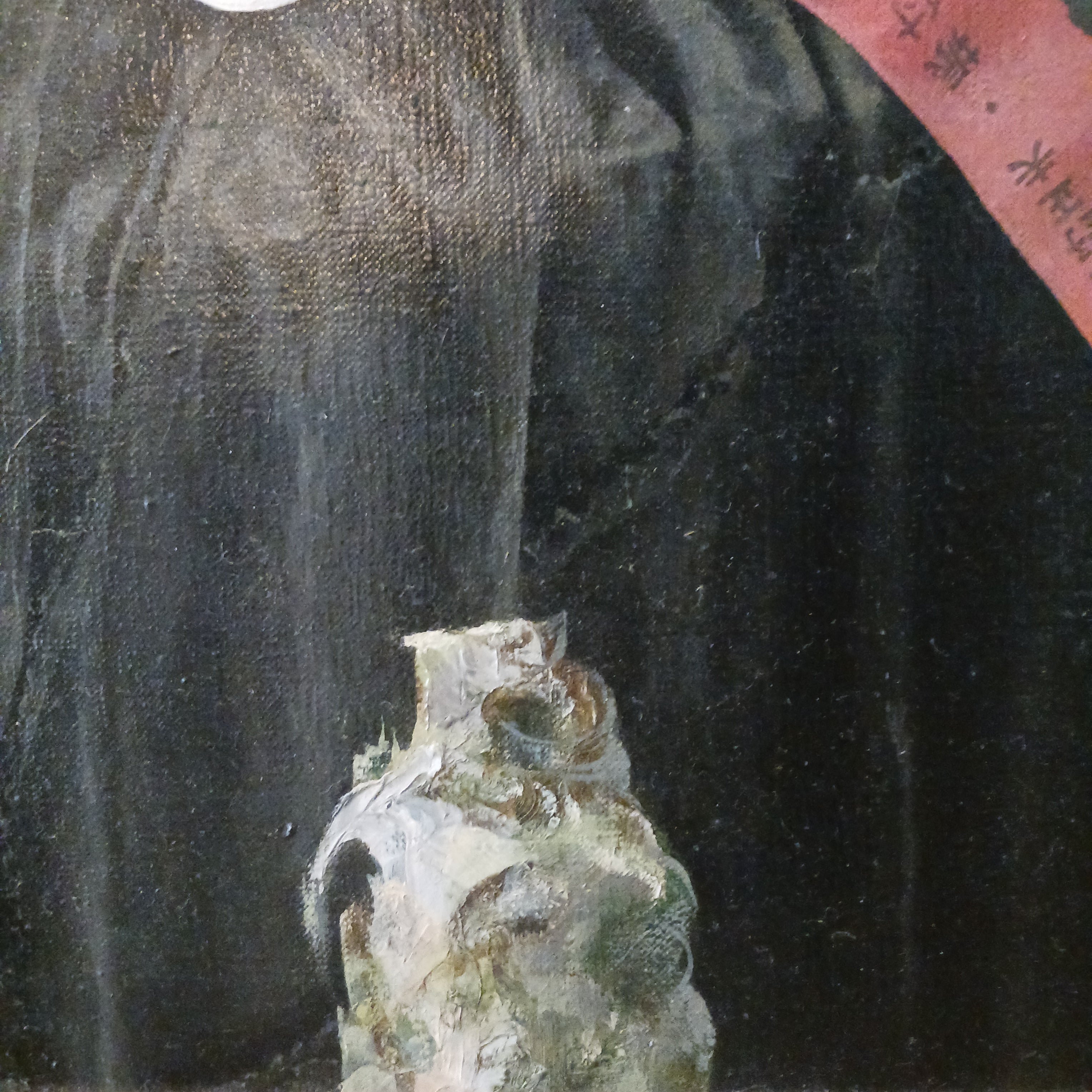 Haunting Mid-Century Post-War Nuclear Holocaust Oil on Canvas, 1962
