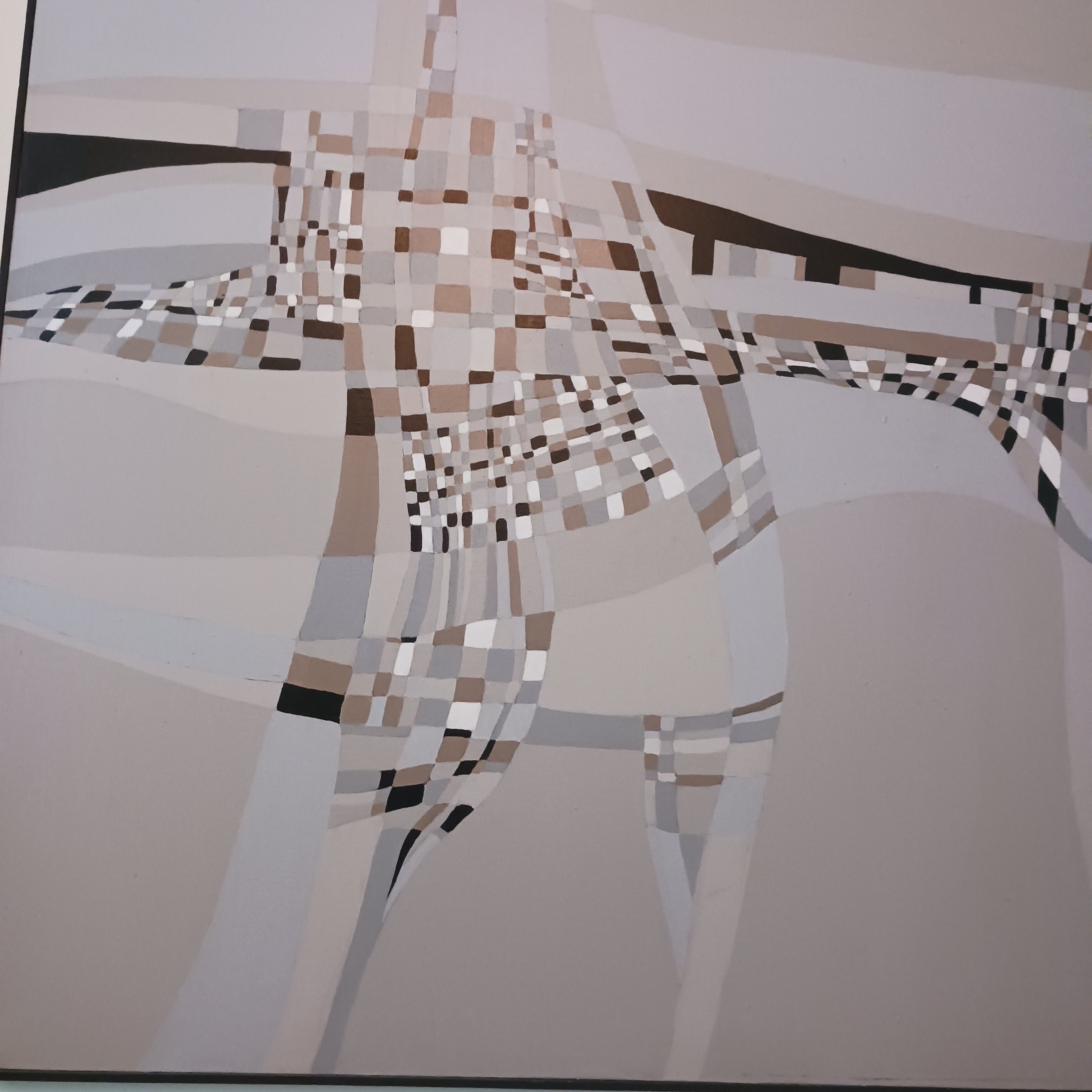 Adagio #3 - Large Abstract Oil by Orlando, Florida artist Peggy Young, 1972