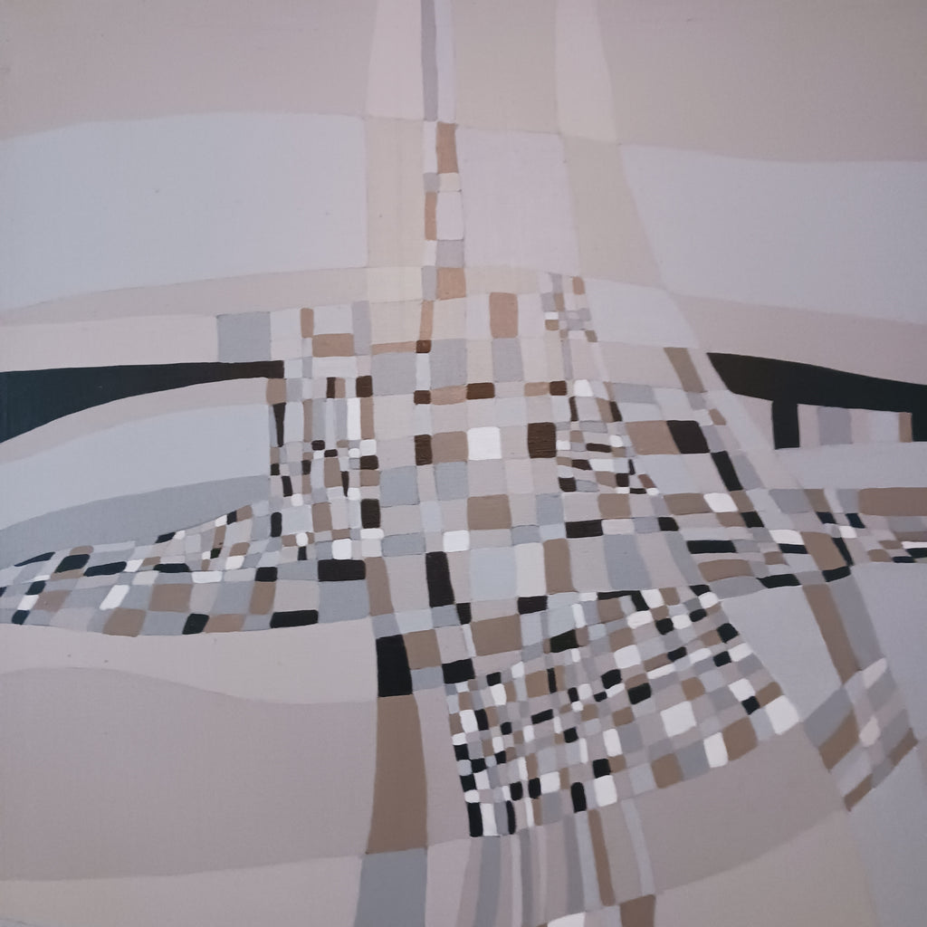 Adagio #3 - Large Abstract Oil by Orlando, Florida artist Peggy Young, 1972