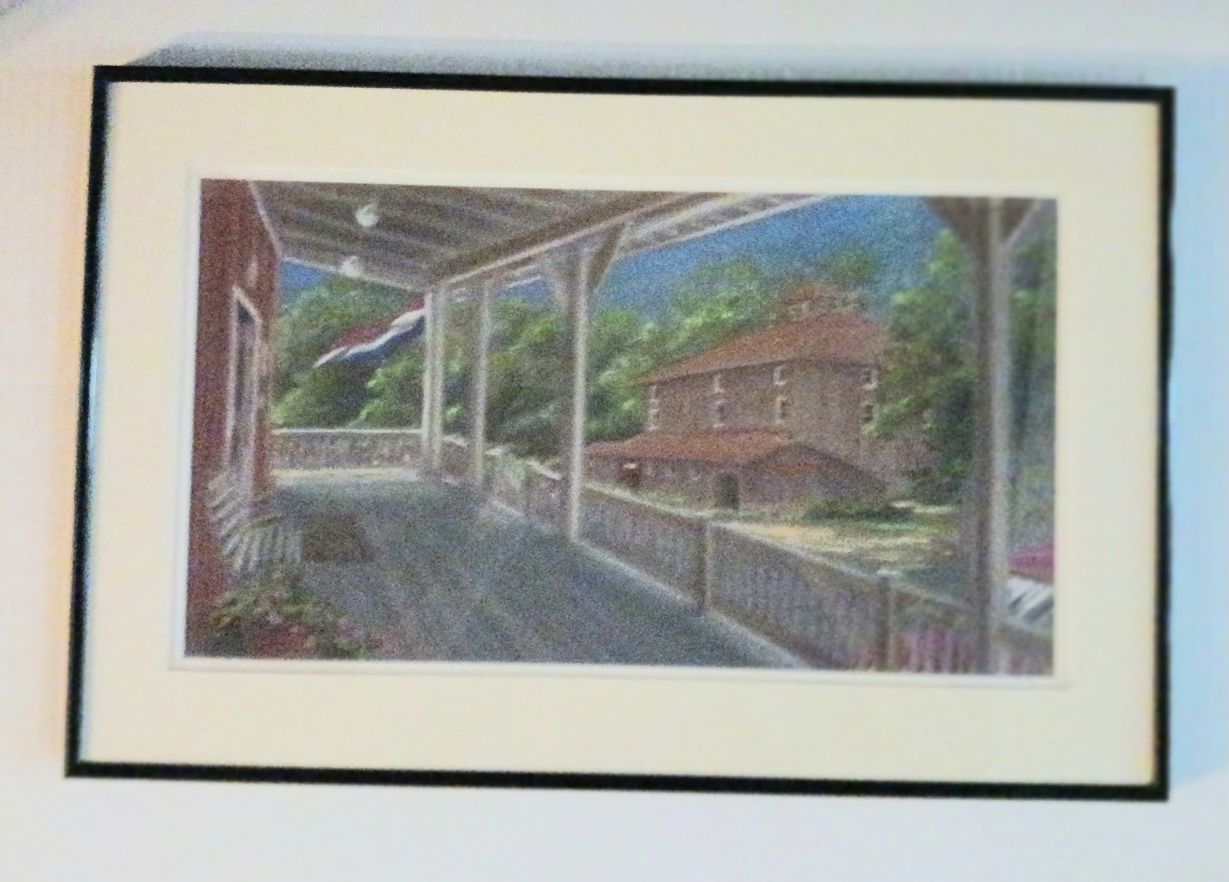 Open for Business - 1996 Pastel on Paper by New Jersey Artist Chris Maier