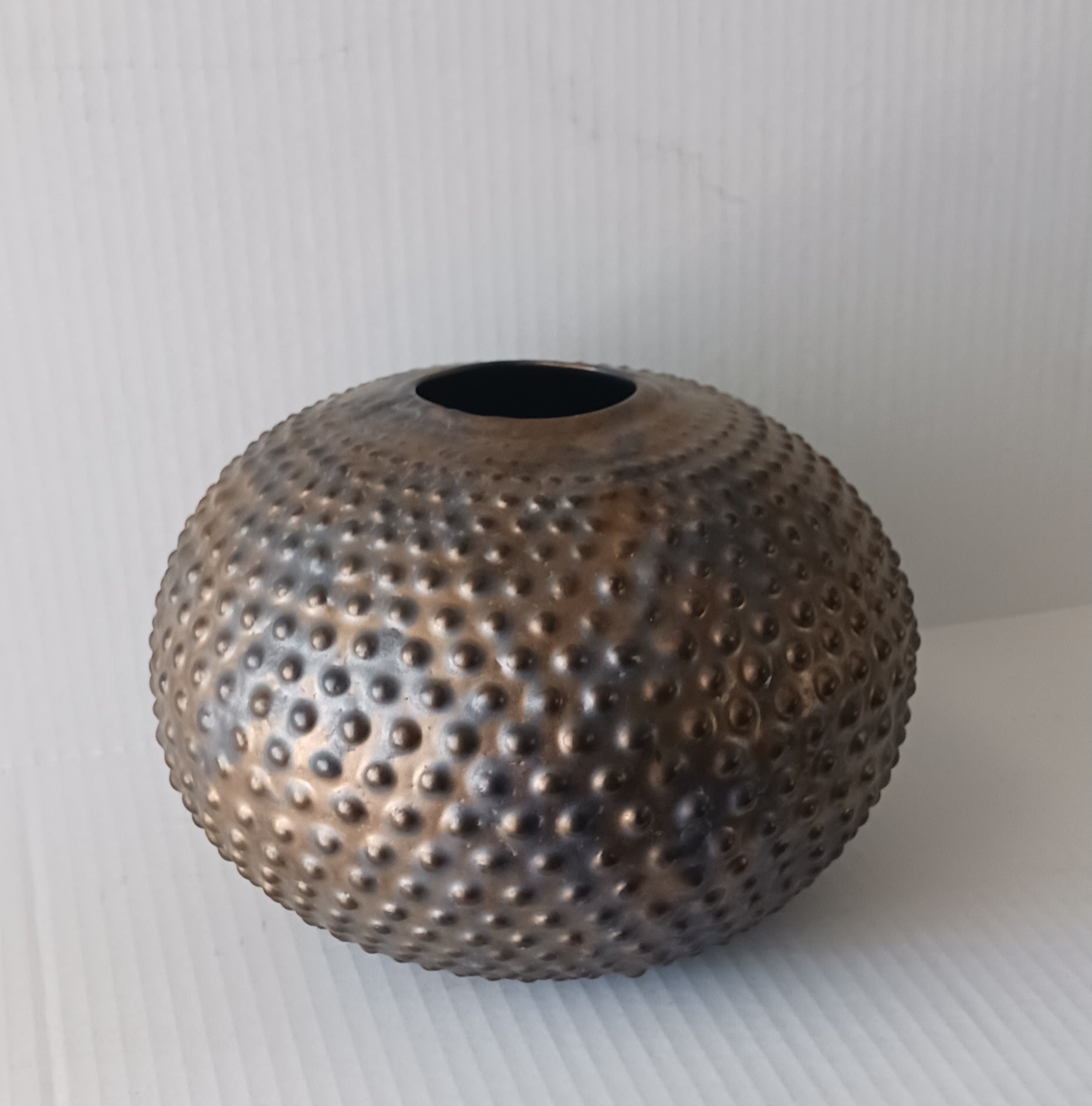 Beaded Iridescent Pot by World Famous Ceramicist Rain Harris