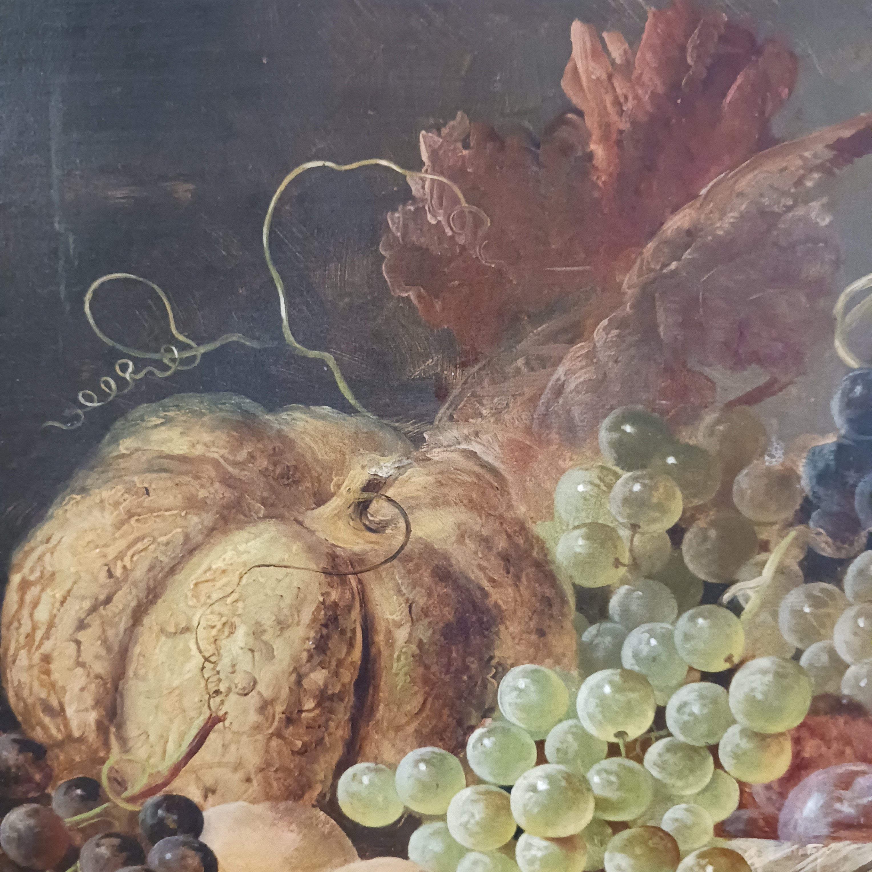 Mid-19th C. Still Life - Basket with Fruit - by British Artist James Poulton