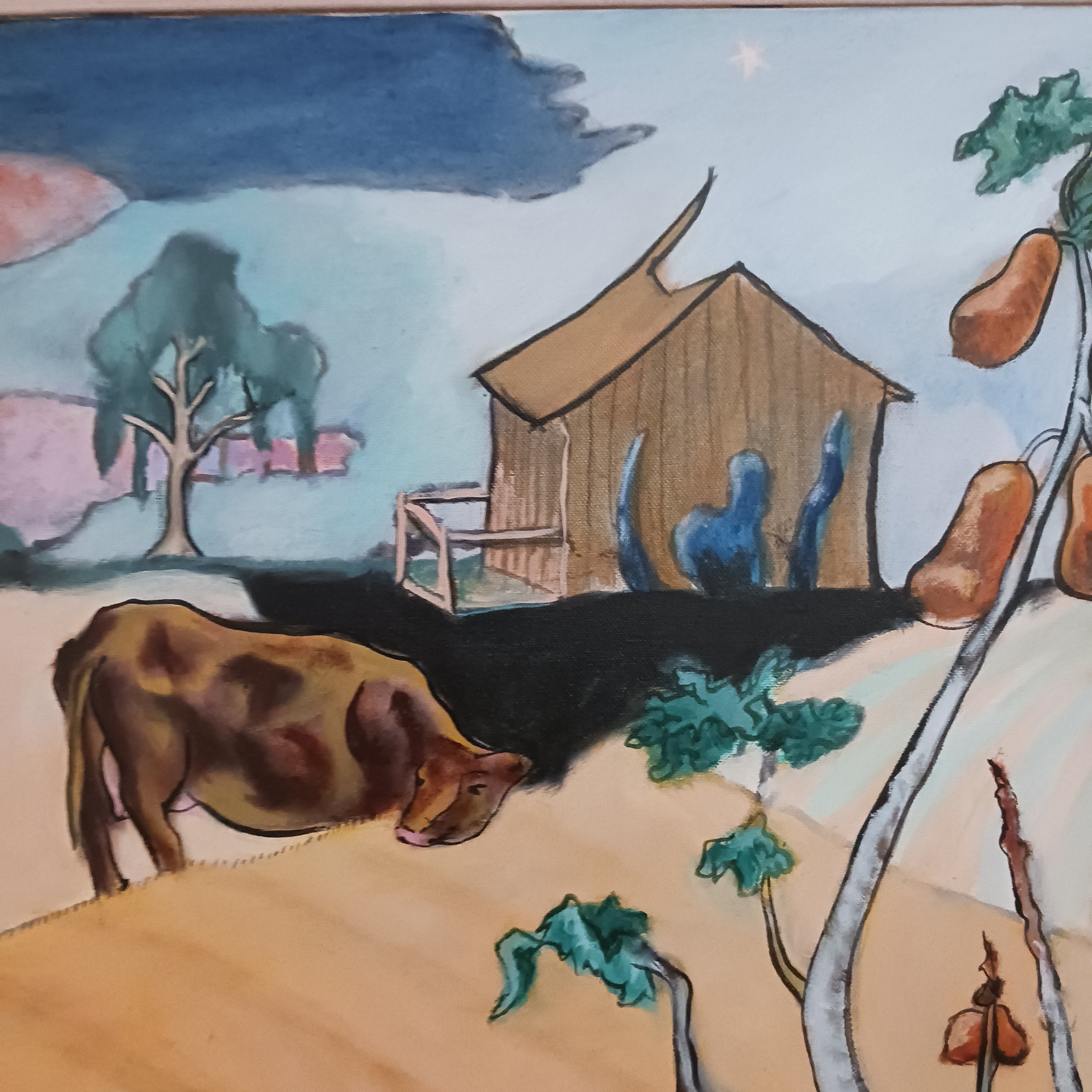 Black Farmer - 1989 Oil on Canvas by Michael Pacitti after Selma Lee