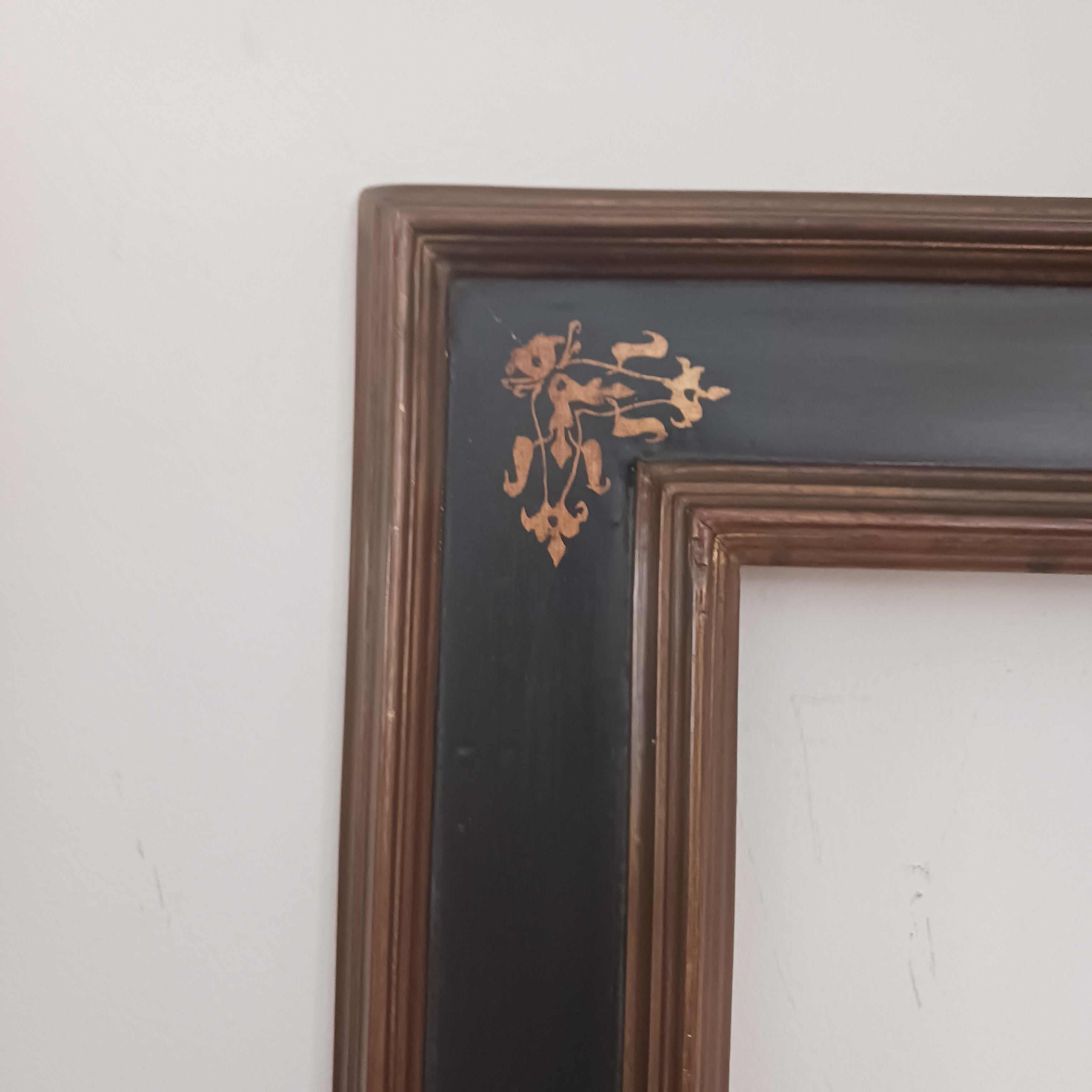 Vintage Large Italian Sgrafitto Style Picture Frame 36 1/2 x 29 1/2 Rabbet