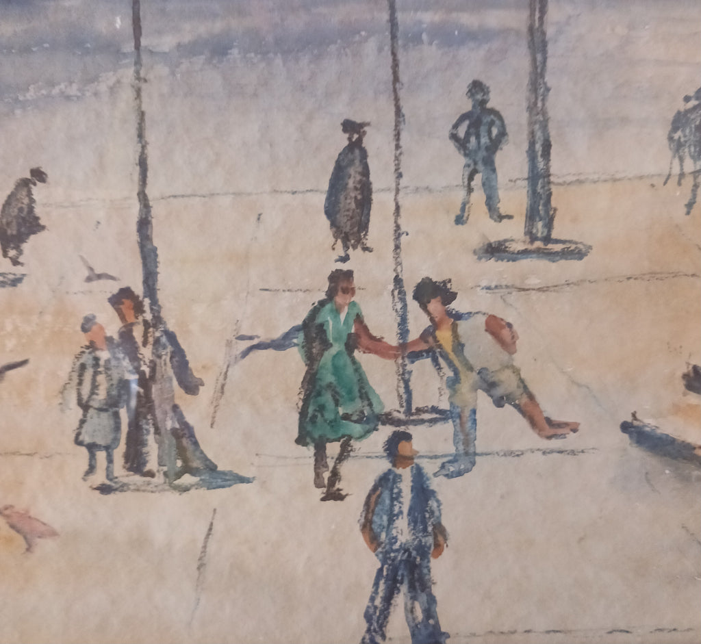 St. Mark's Square, Venice 1950s Watercolor by Betty Kathe