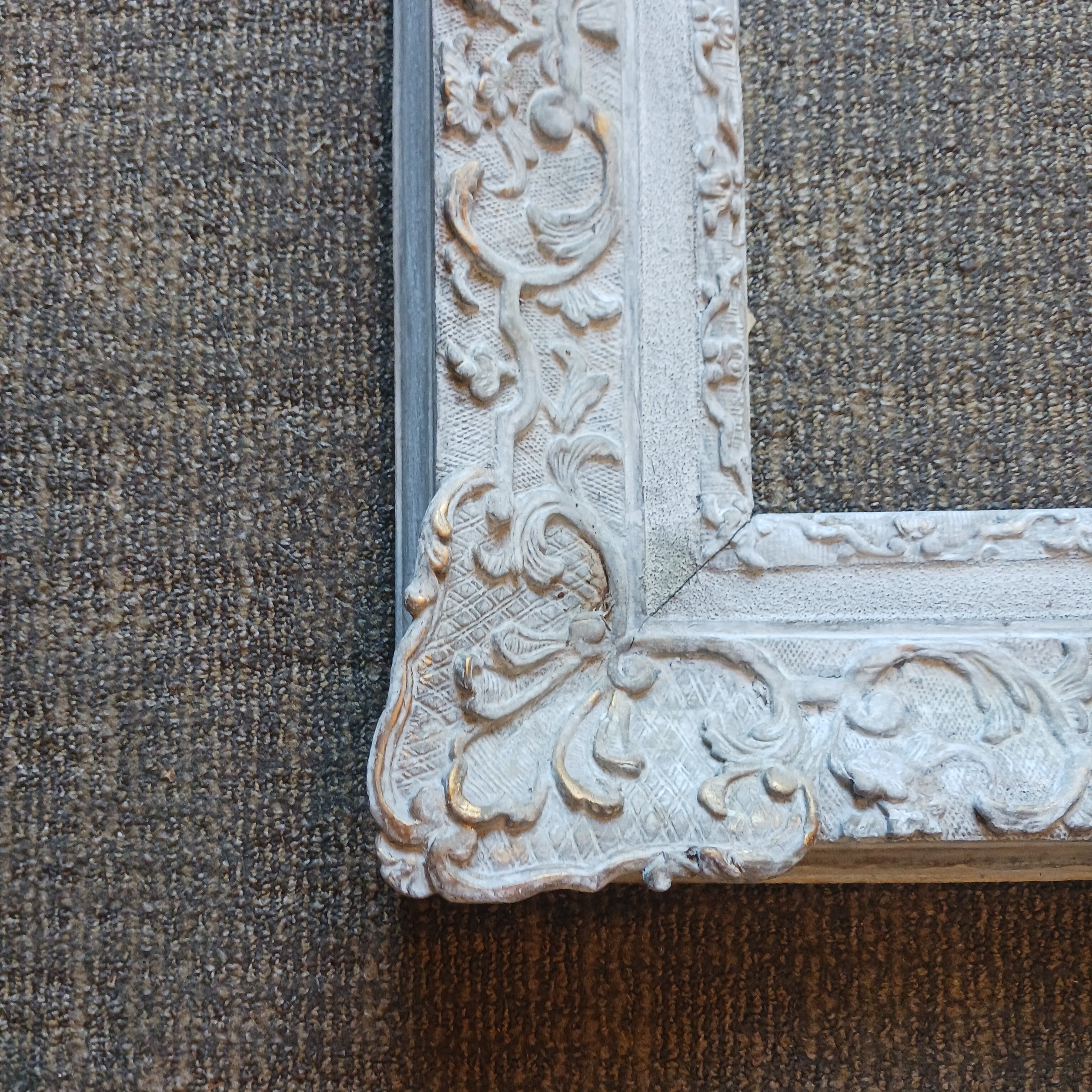 Large Antique French Provincial Style Frame 34 3/4" x 44 1/2" rabbet S showcaseshop (1857)