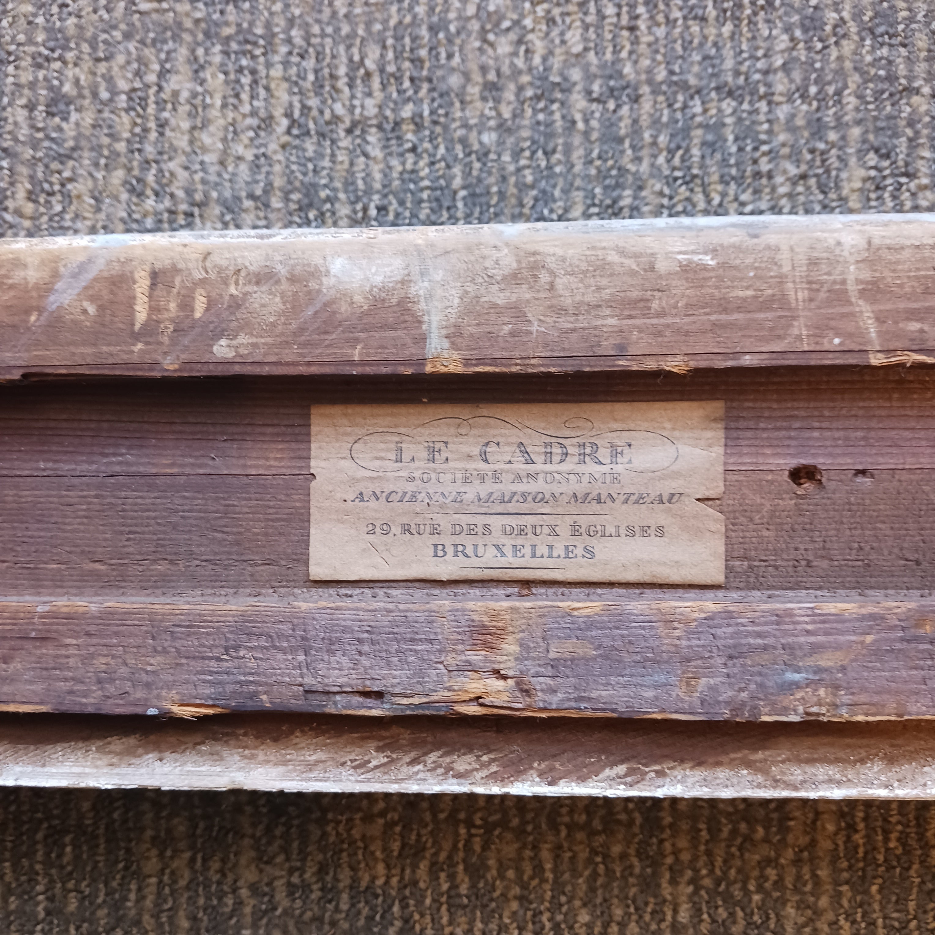 Large Antique French Provincial Style Frame 34 3/4" x 44 1/2" rabbet S showcaseshop (1857)
