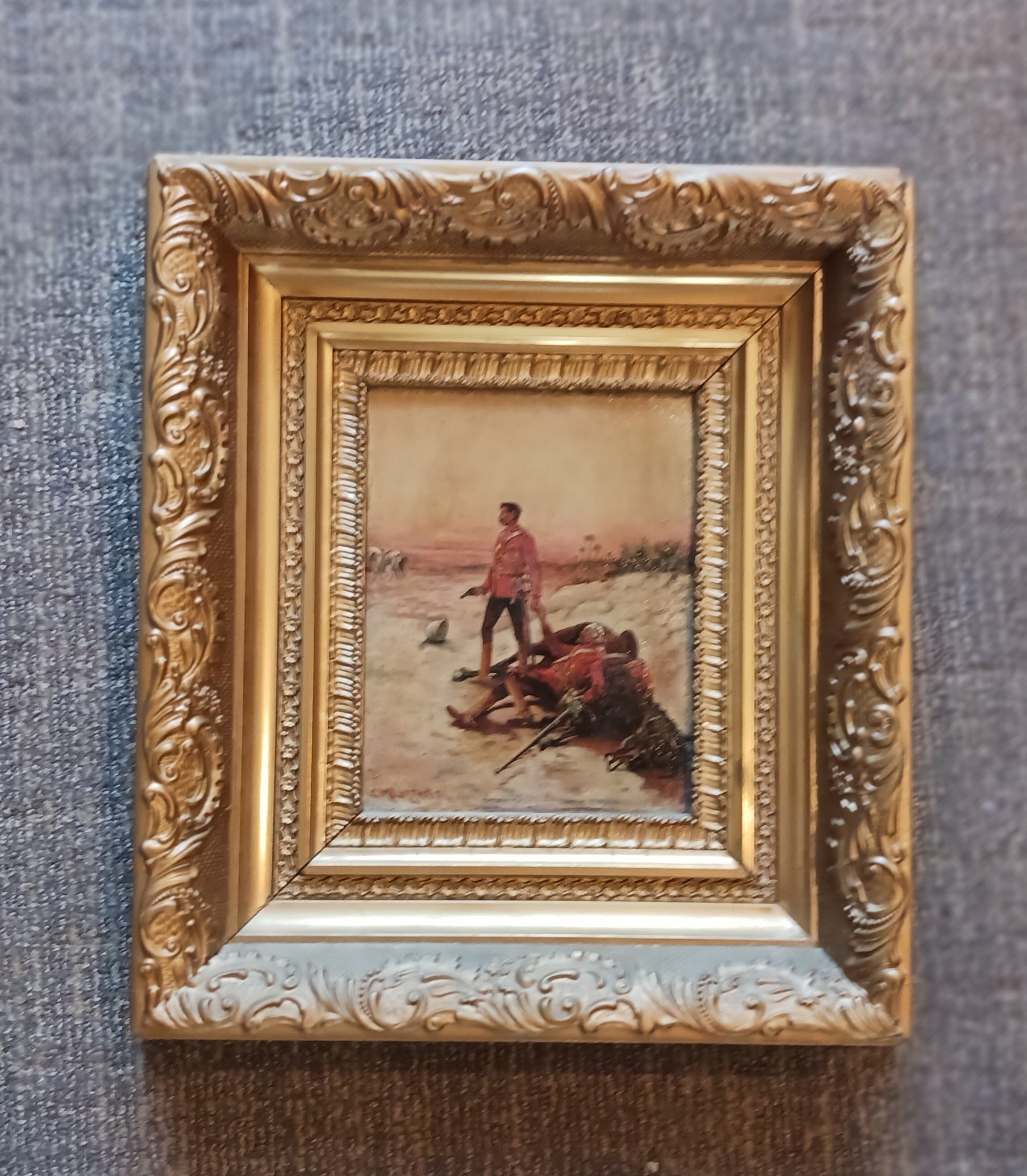 Last Stand - British Military Painting by Charles M. Lefferts, 1896