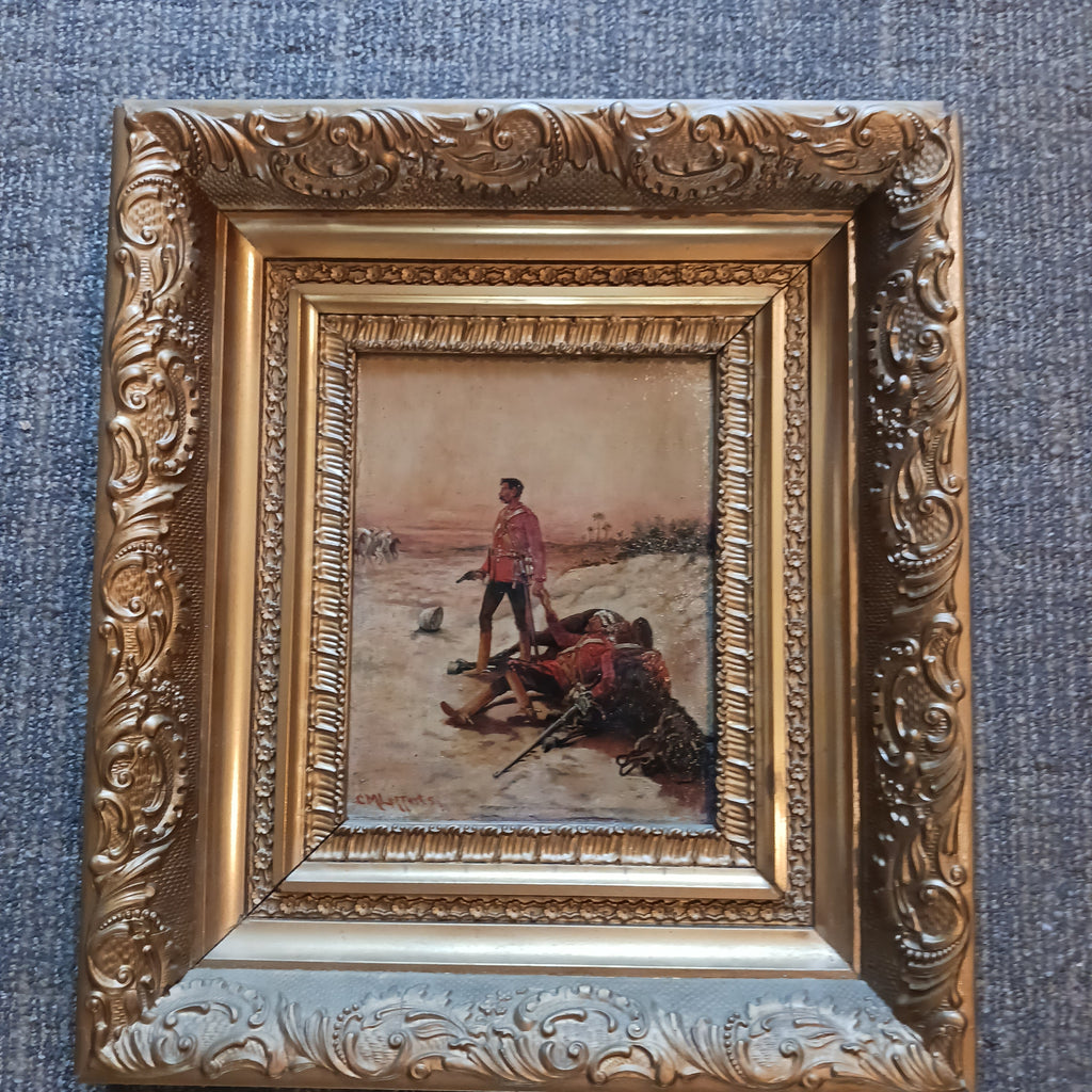 Last Stand - British Military Painting by Charles M. Lefferts, 1896