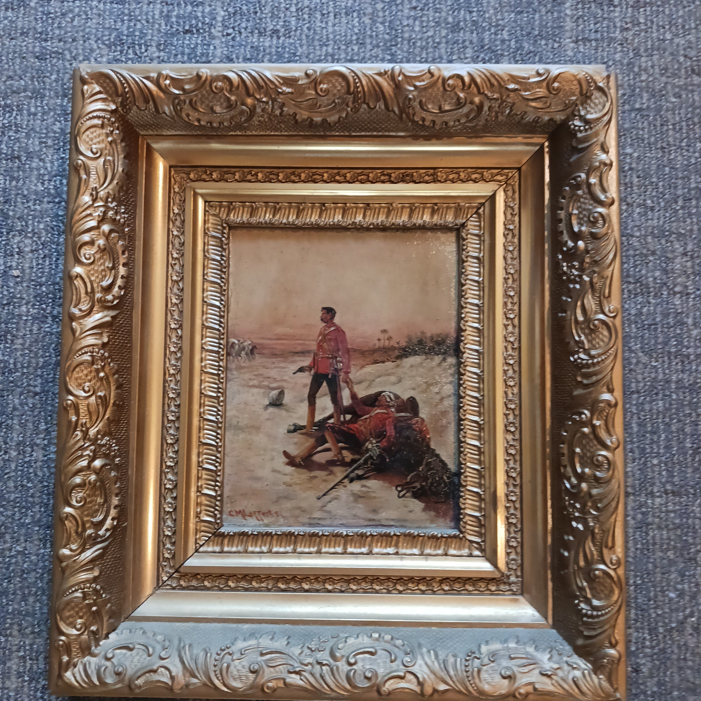 Last Stand - British Military Painting by Charles M. Lefferts, 1896