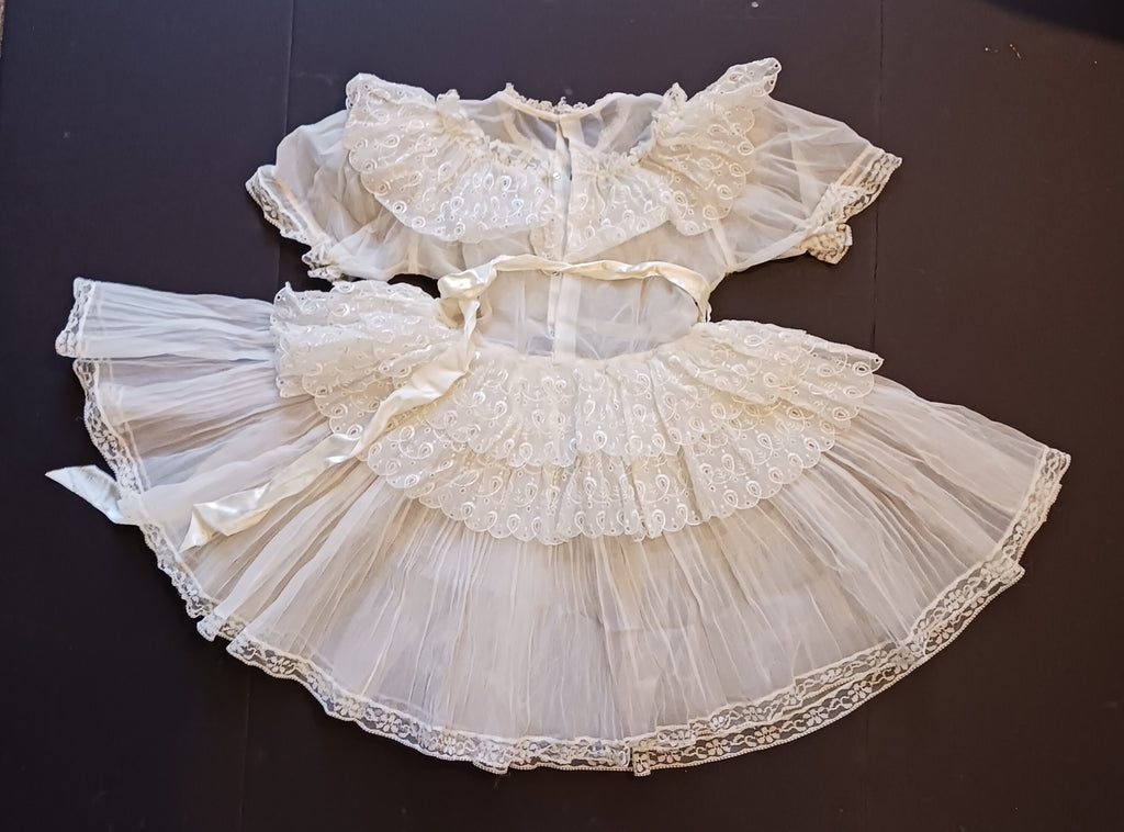 Magnificent Antique Doll Dress or Child's Christening Gown c. 1900