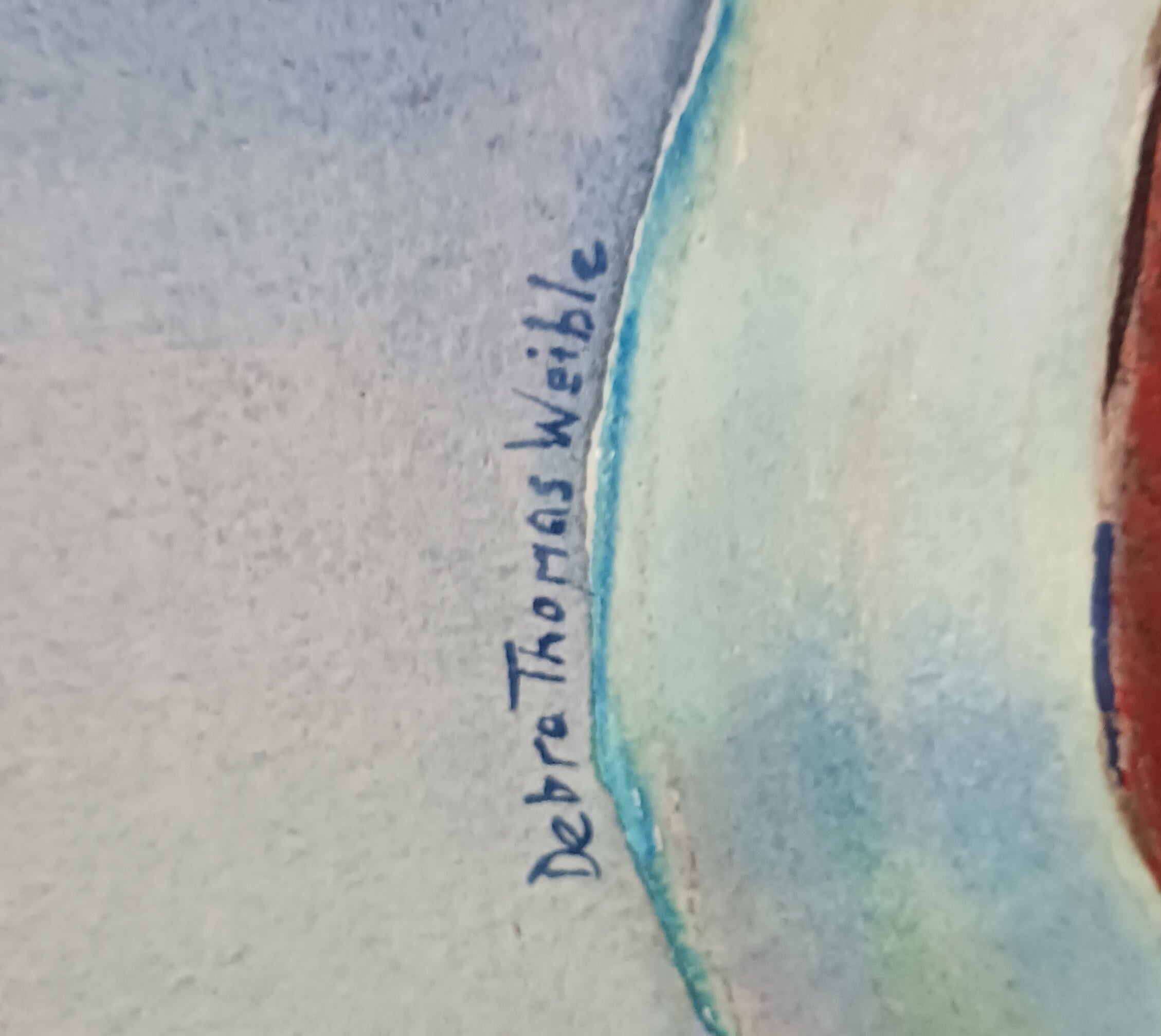The Sandman Motel Watercolor on Board by Debra Thomas Weible