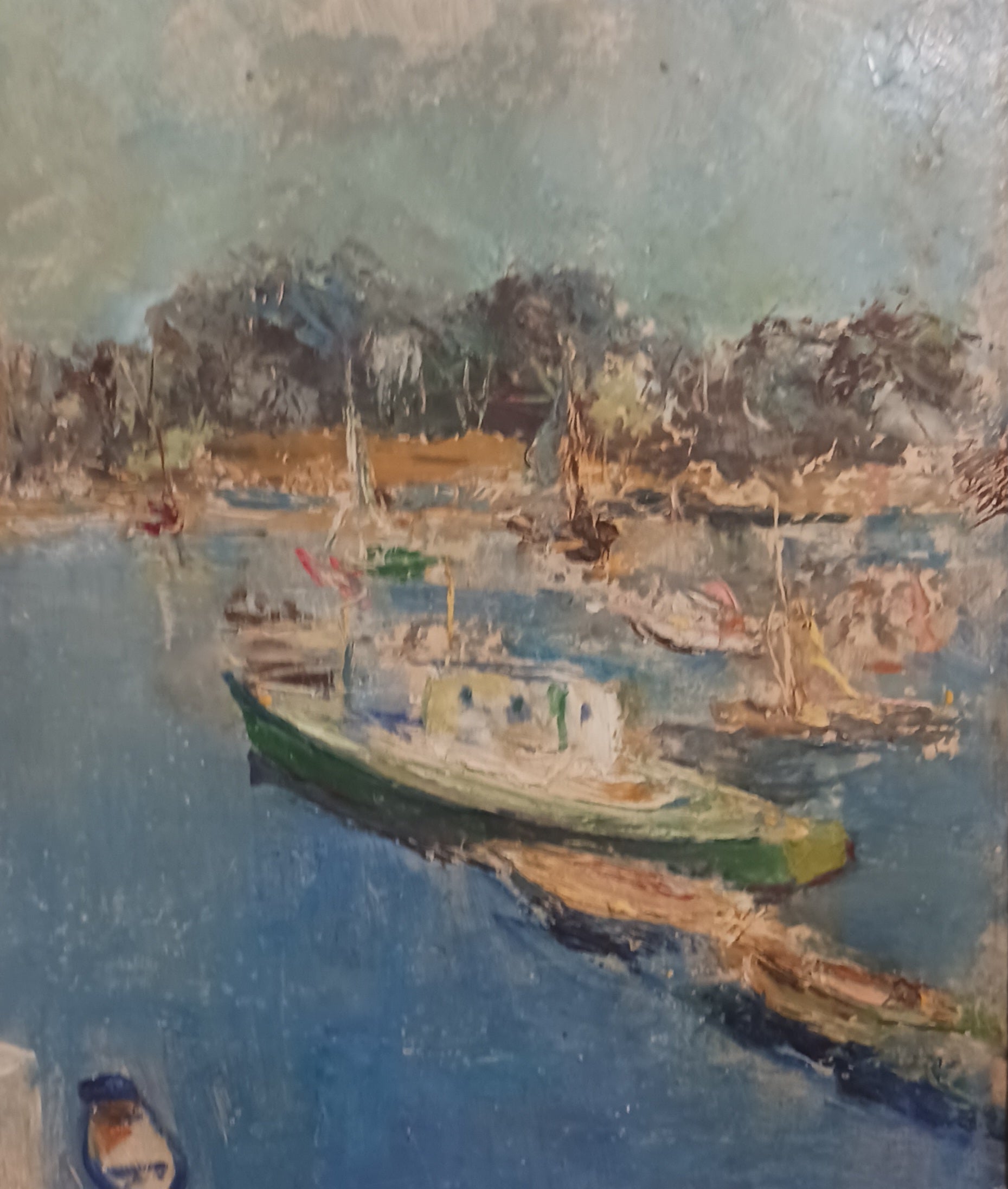 Oil on Board, 1967 by Renslow Parker Sherer "Rockport", Well-listed Artist