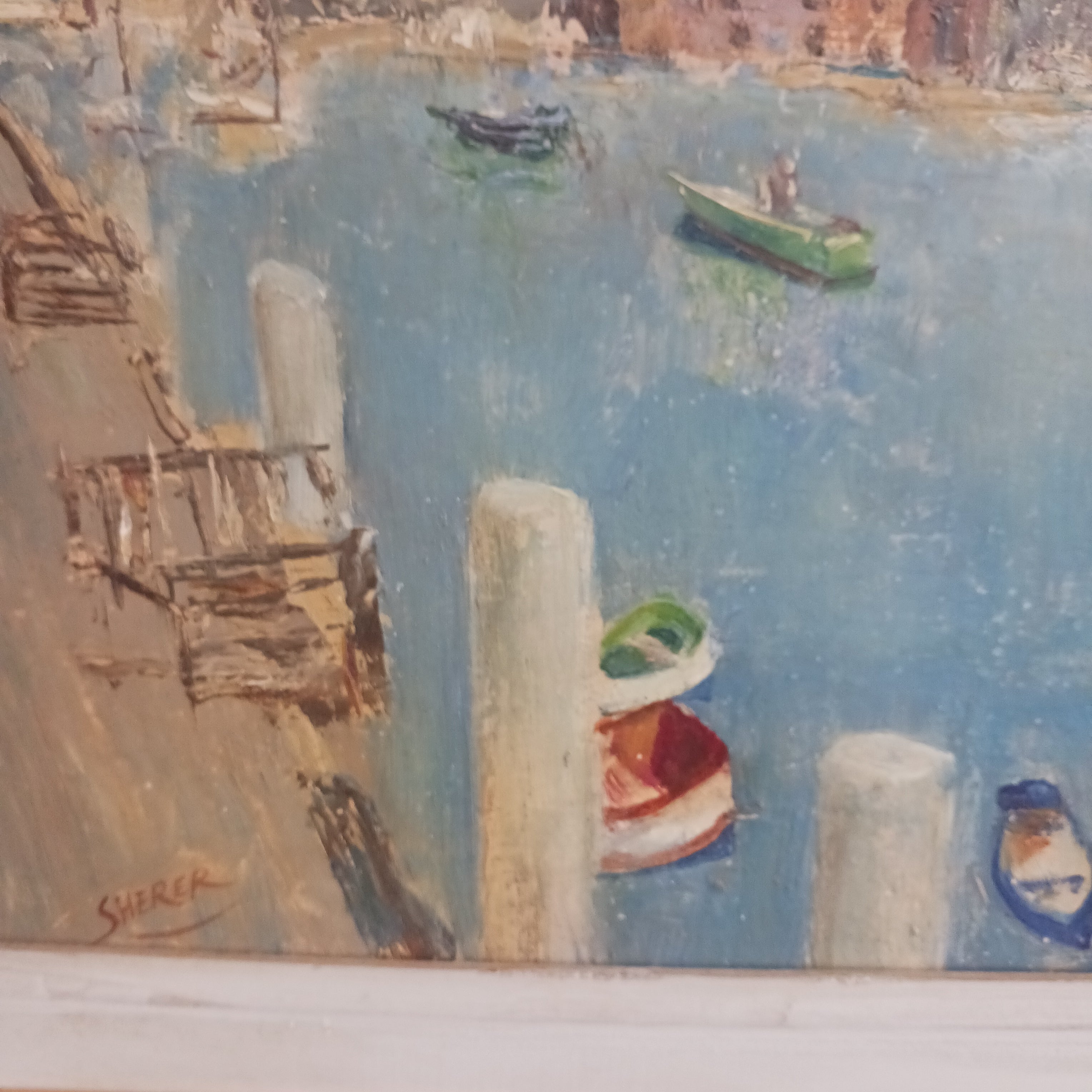 Oil on Board, 1967 by Renslow Parker Sherer "Rockport", Well-listed Artist