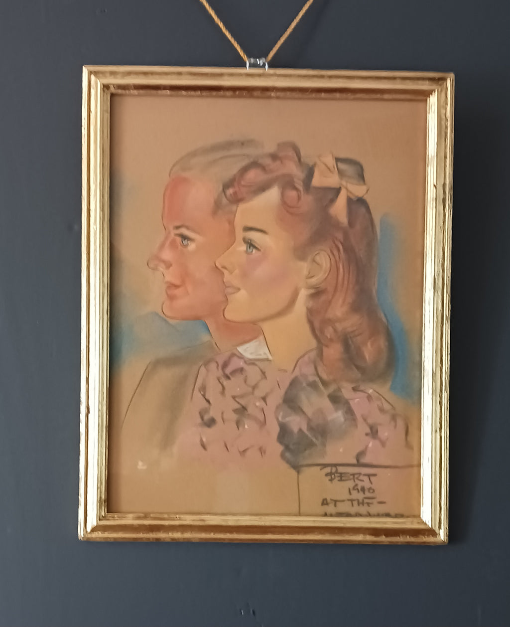 At the Meadowbrook, Historic 40s Ballroom Drawing of Evelyn and George Siebert