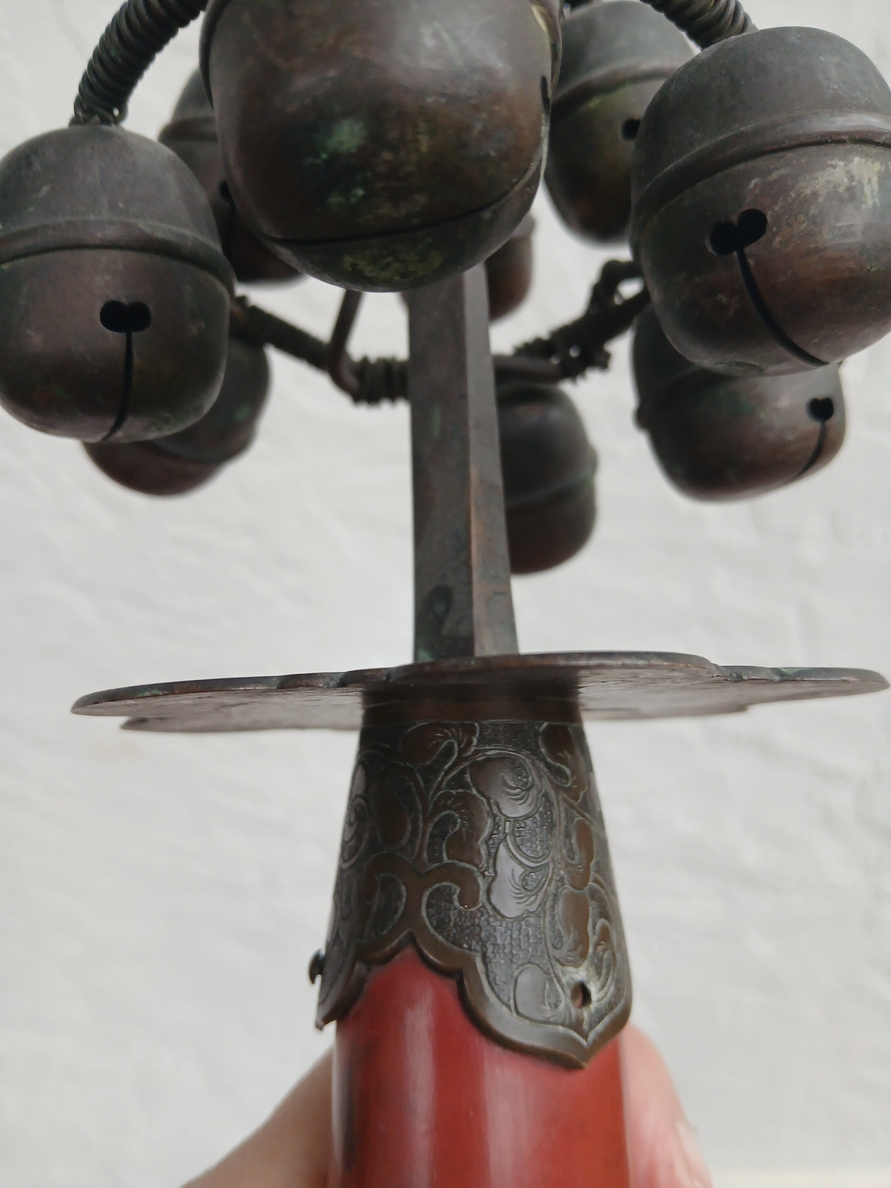 Antique Japanese Kagura Miko Suzu Buddhist Bells