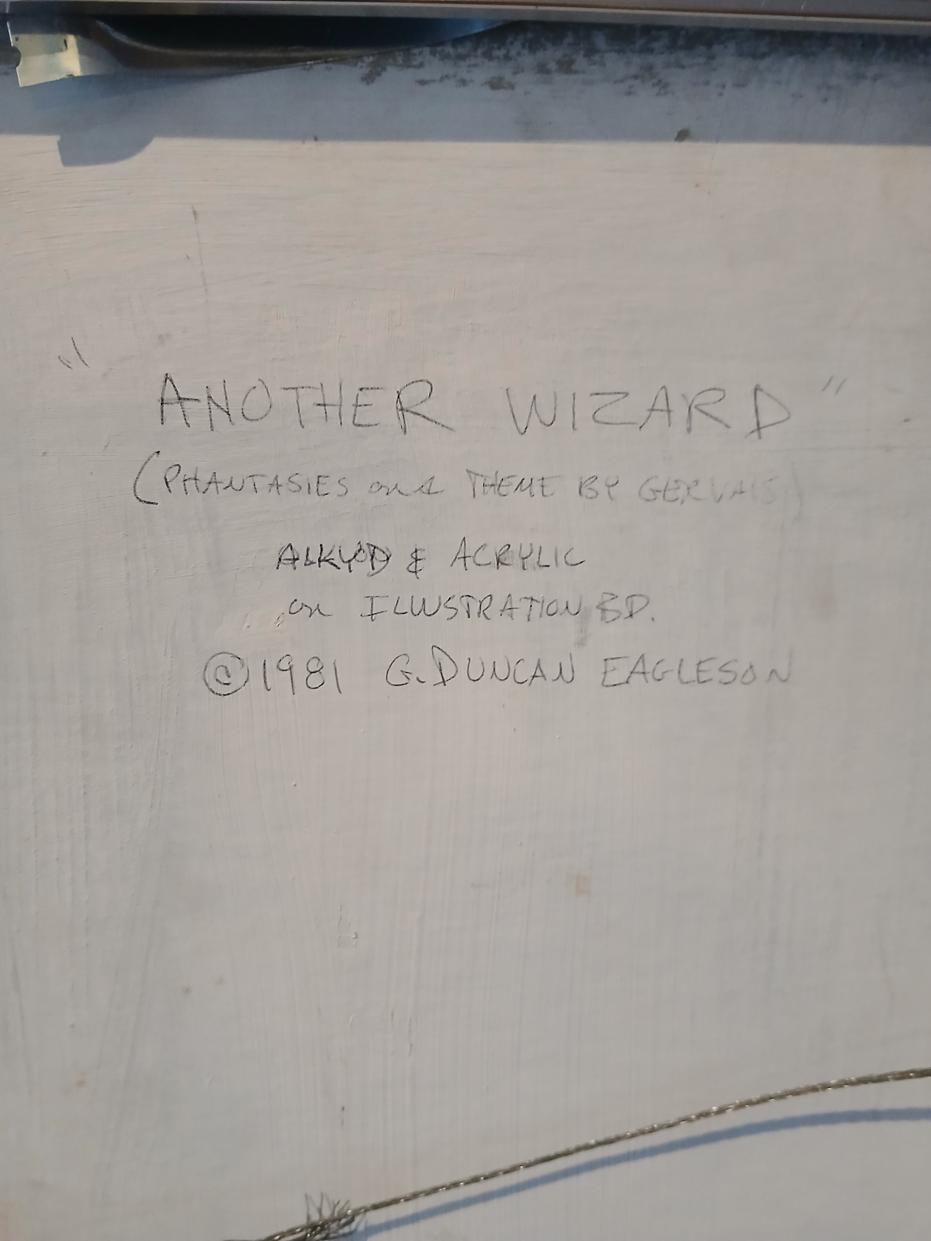 Original Illustration-Another Wizard-by Duncan Eagleson Famed Comic Book Artist